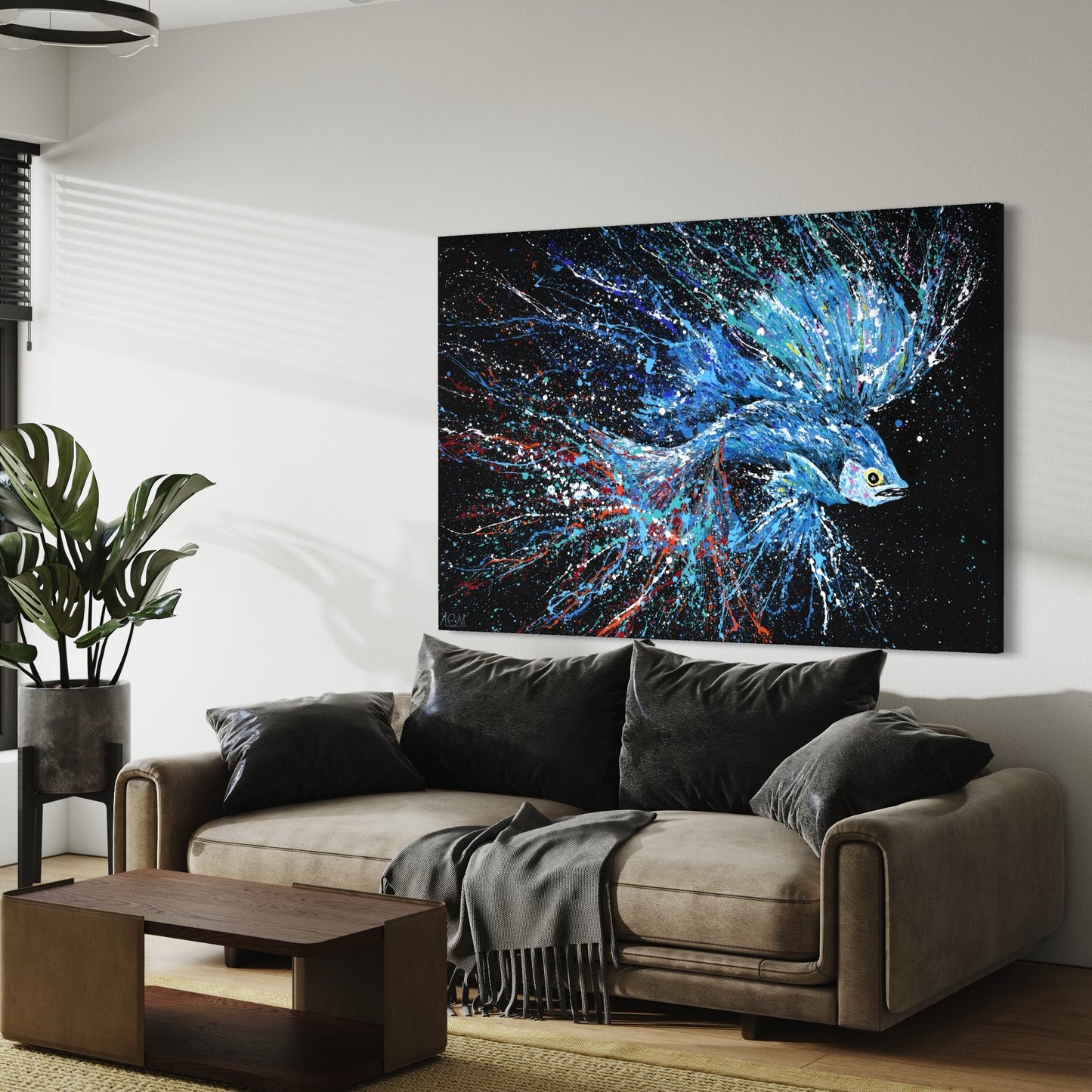 Limited Edition Print - turbulent water - Canvas BY Albert Levi Art