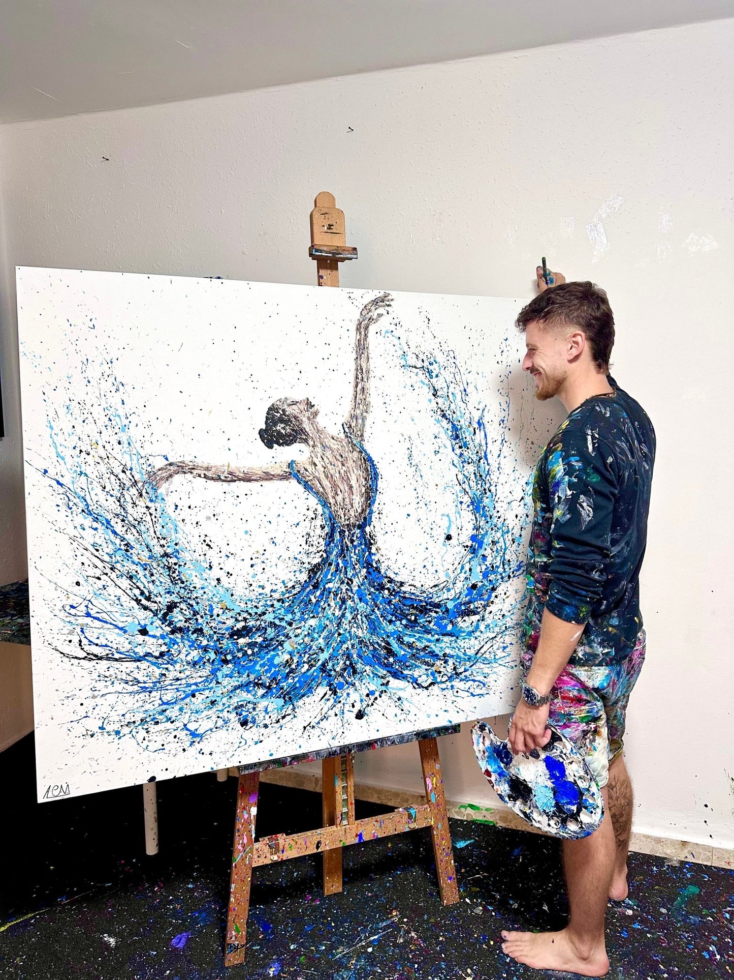 Colorful Canvas: "Limited Edition Print - We Will Dance Again" by Albert Levi Art