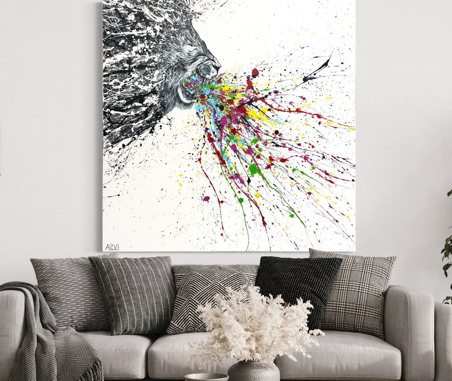 LIMITED EDITION PRINT - Wild Majestiy - Canvas BY Albert Levi Art