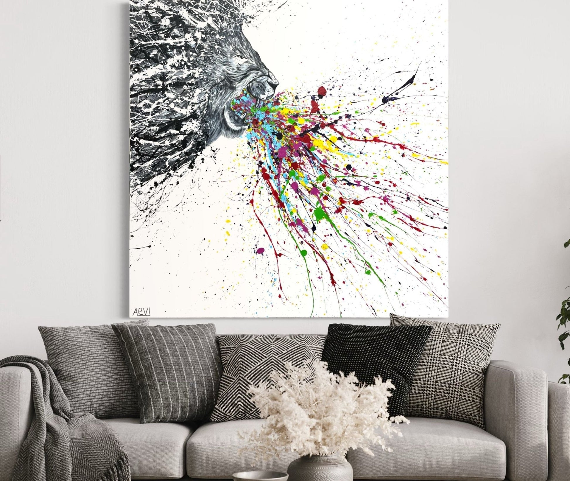LIMITED EDITION PRINT - Wild Majestiy - Canvas BY Albert Levi Art