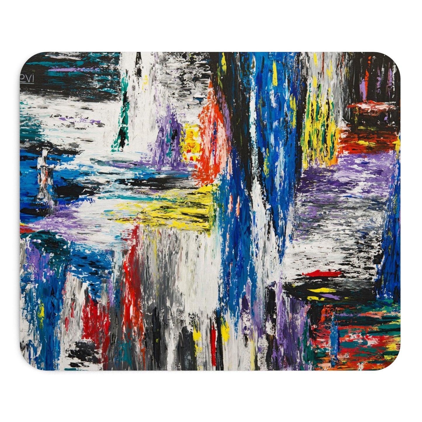 MOUSE PAD - BLUE WATERFALL - Home Decor BY Albert Levi Art