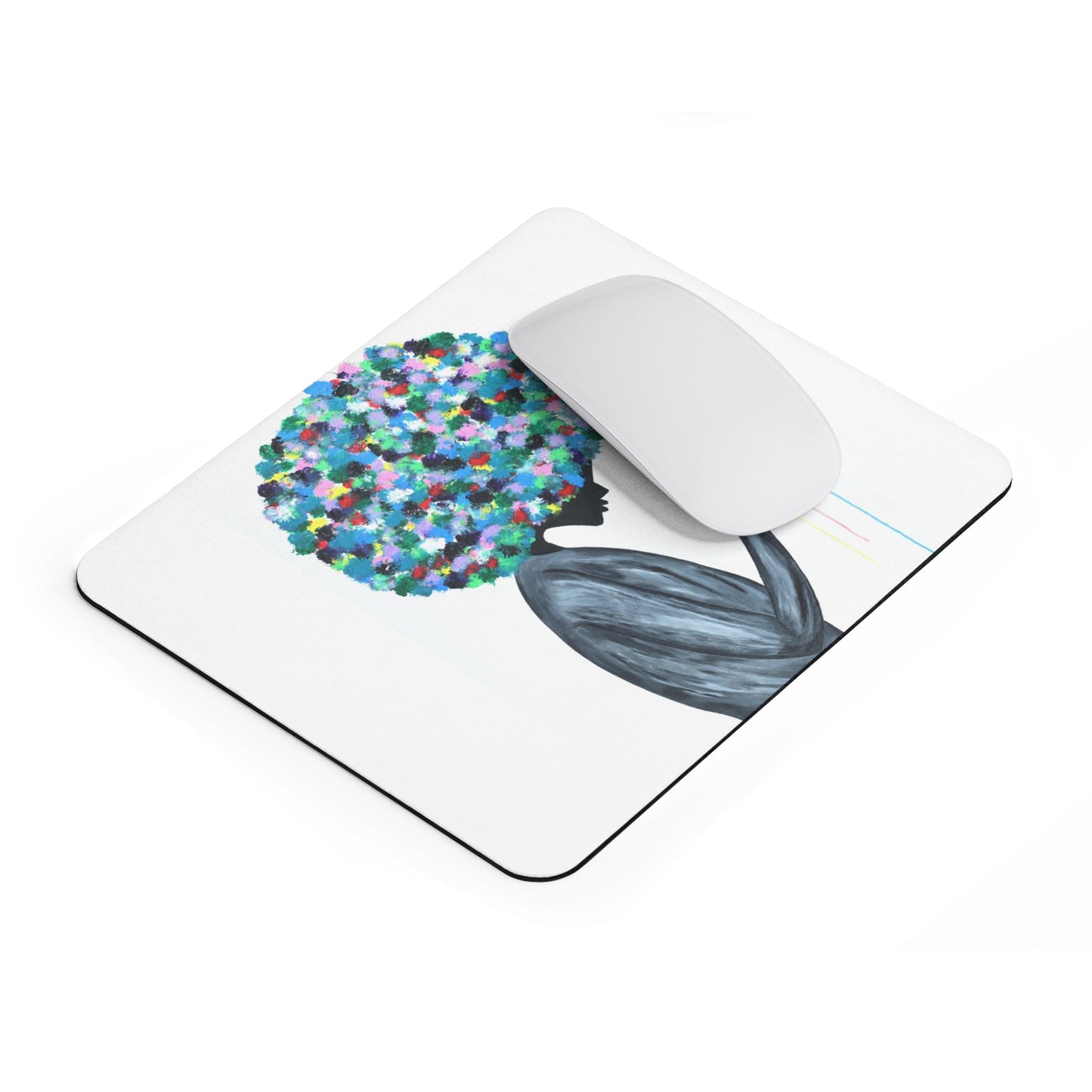 MOUSE PAD - FLOWERS IN THE HAIR - Home Decor BY Albert Levi Art