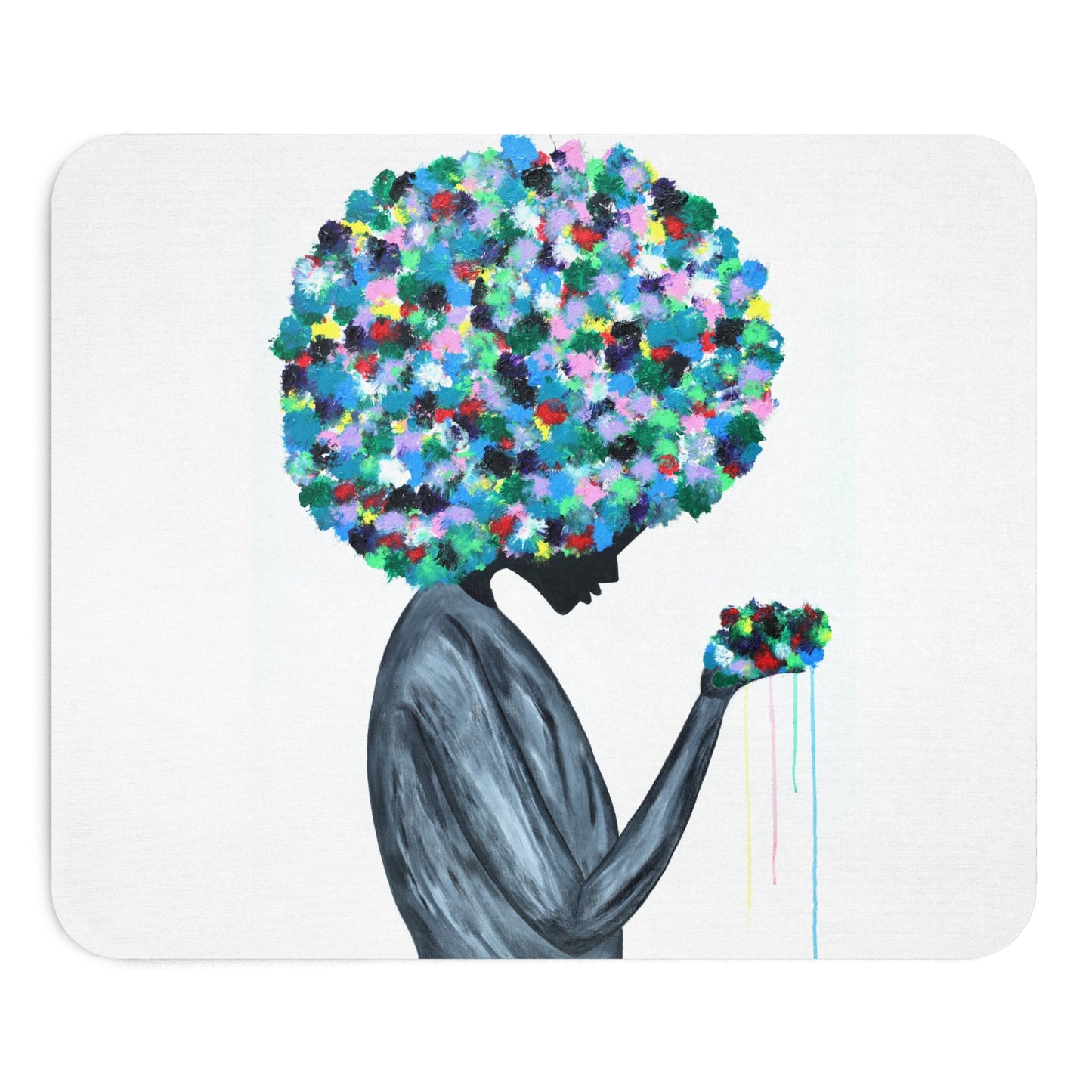 MOUSE PAD - FLOWERS IN THE HAIR - Home Decor BY Albert Levi Art