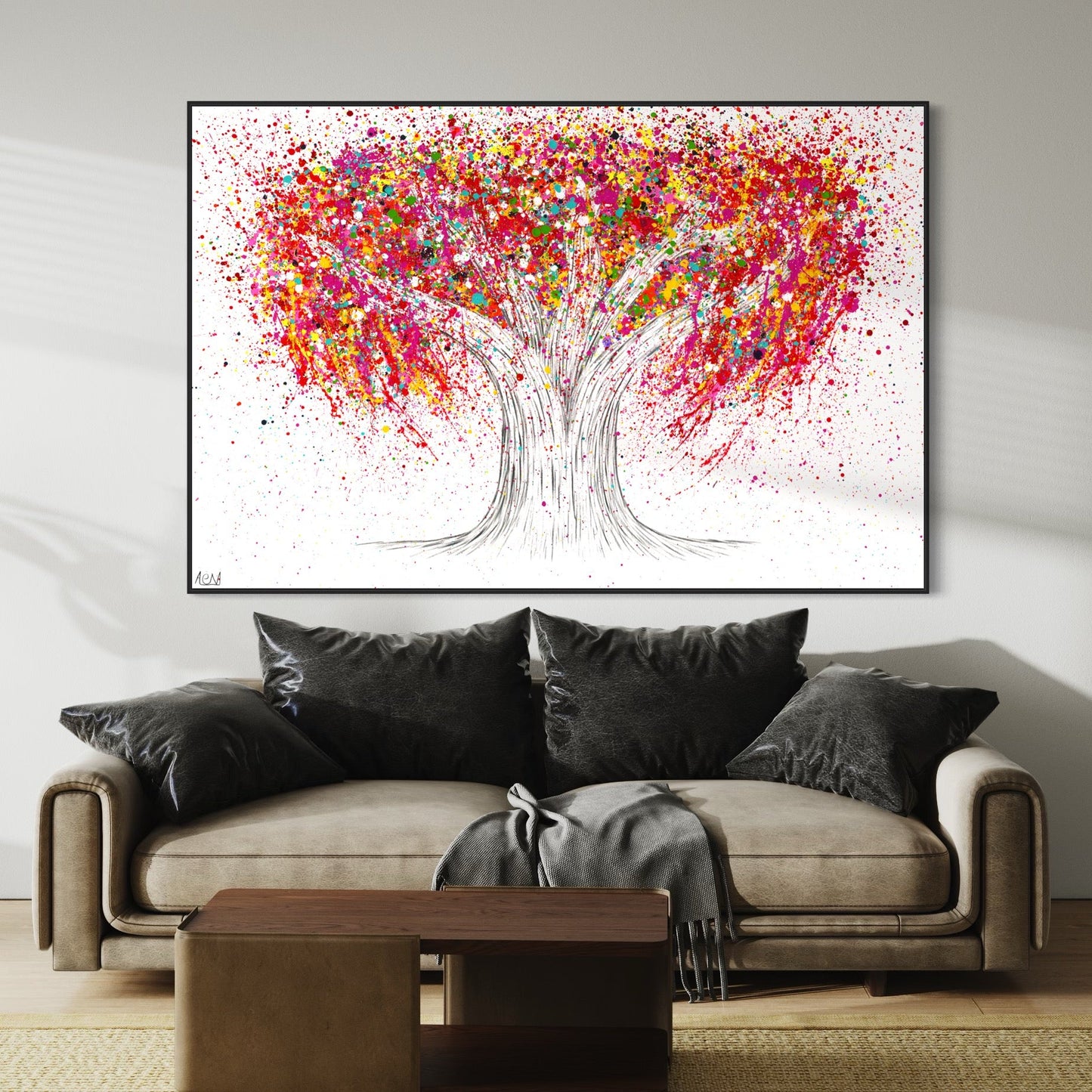 ORIGINAL ARTWORK - BLOOM OF HAPPINESS - BY Albert Levi Art