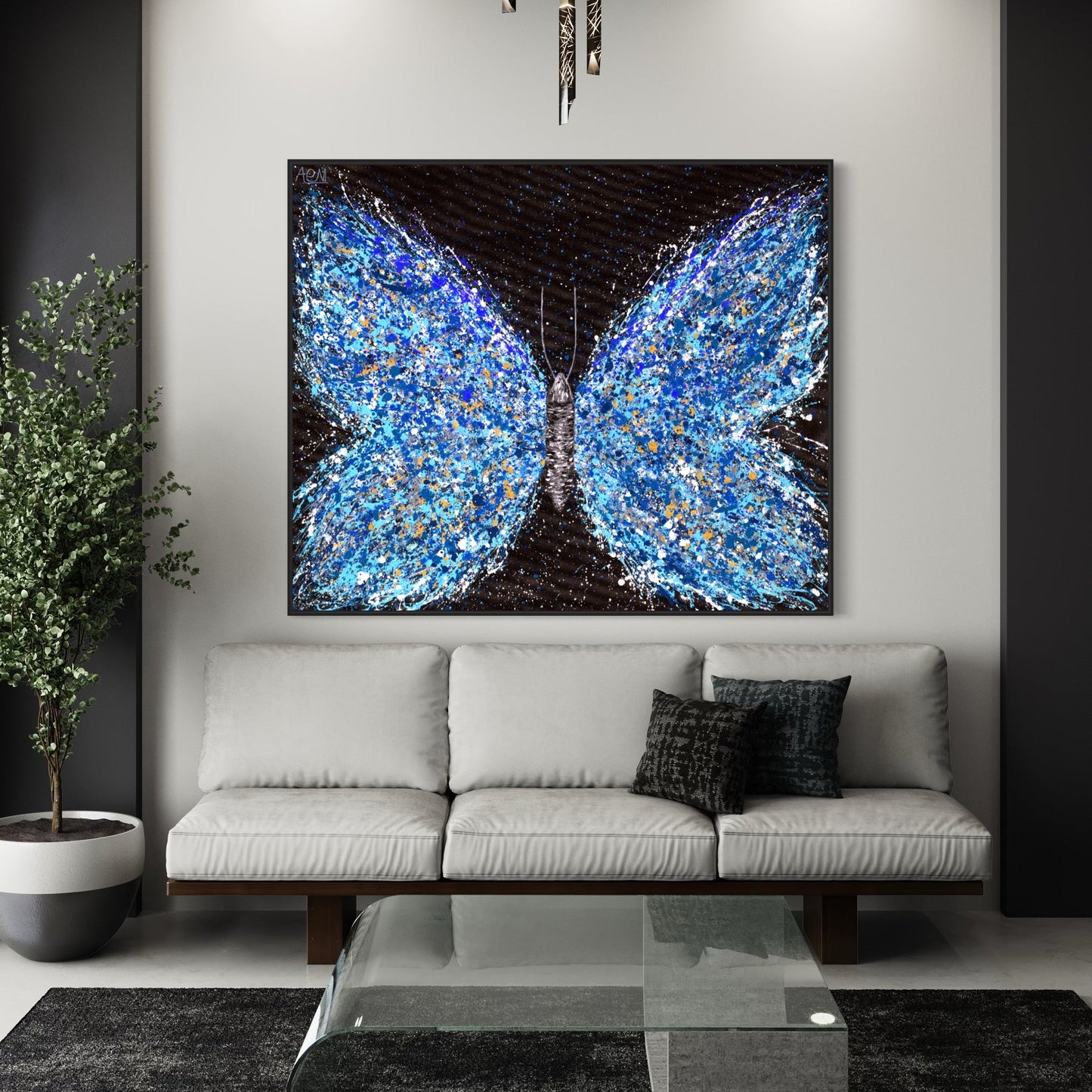 ORIGINAL ARTWORK - Blue Dream - BY Albert Levi Art
