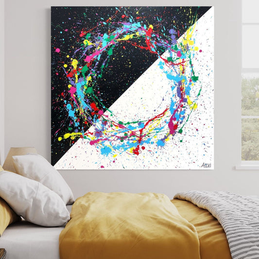 ORIGINAL ARTWORK - CIRCLE OF LIFE - BY Albert Levi Art