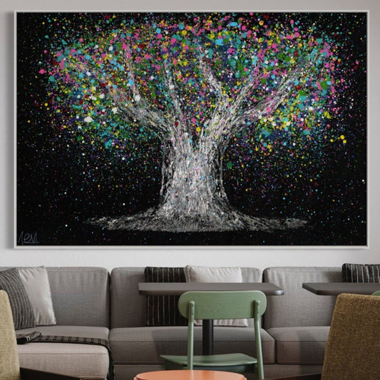 ORIGINAL ARTWORK - COLORFUL DREAM - Canvas BY Albert Levi Art