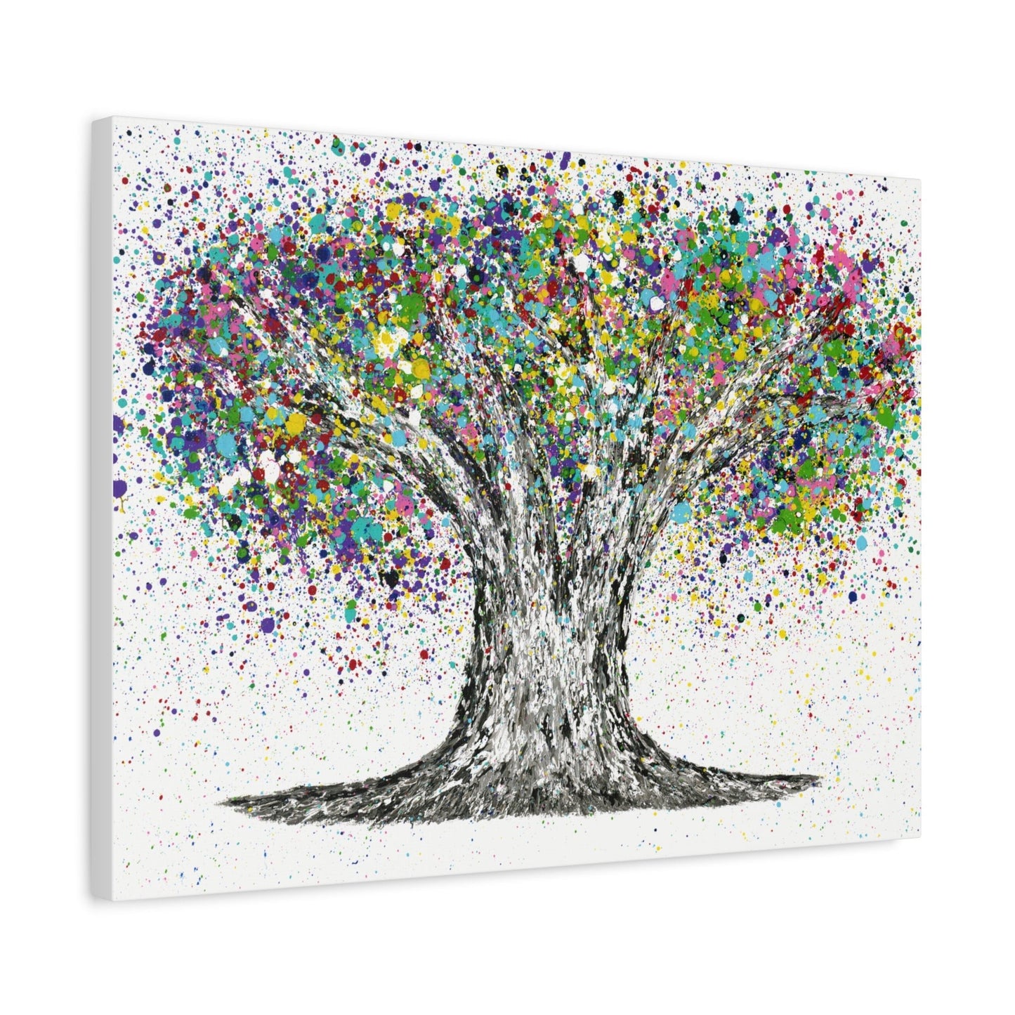 ORIGINAL ARTWORK - COLORFUL LIFE - Canvas BY Albert Levi Art