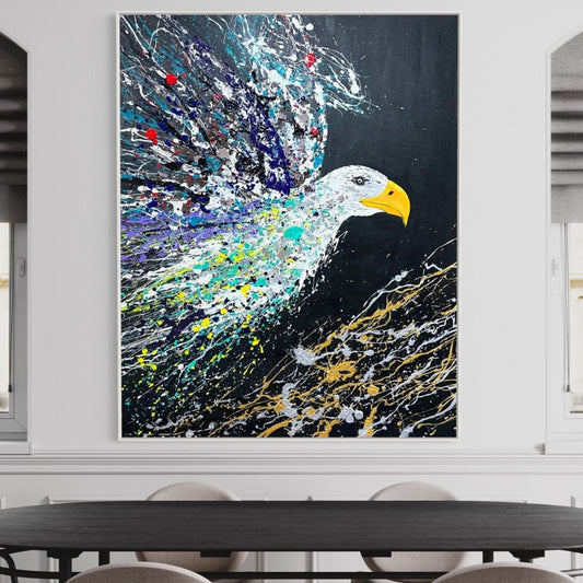 ORIGINAL ARTWORK - EAGLE'S FLIGHT - BY Albert Levi Art