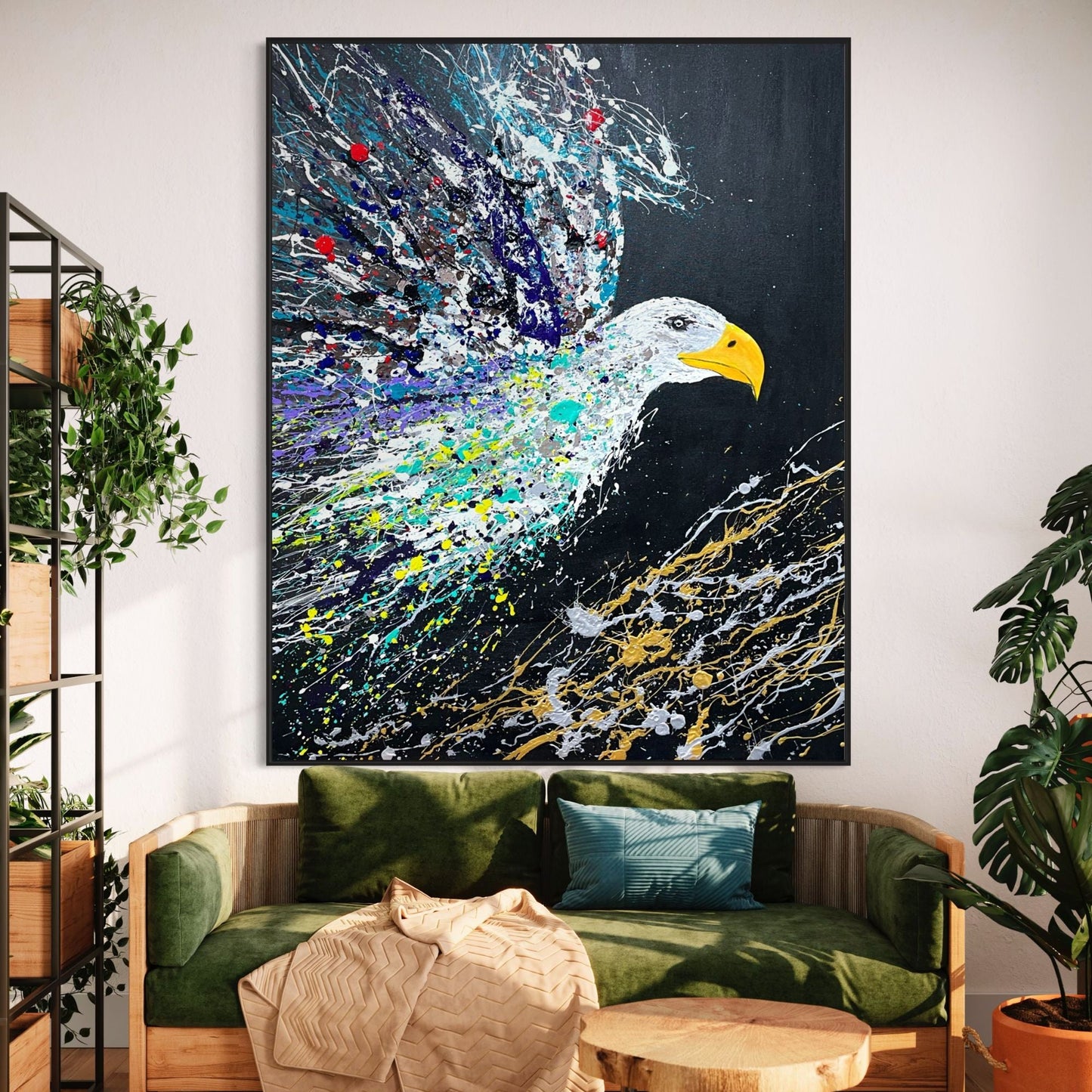 ORIGINAL ARTWORK - EAGLE'S FLIGHT - BY Albert Levi Art