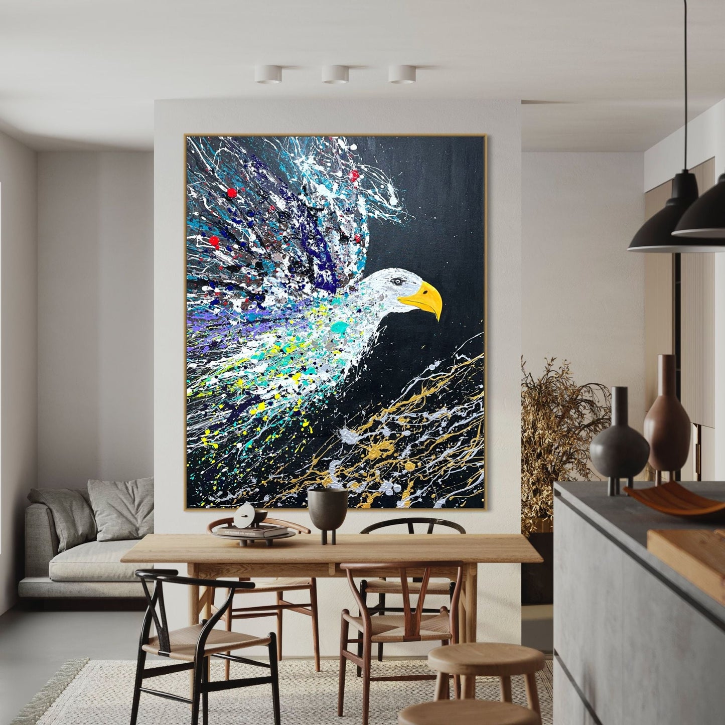 ORIGINAL ARTWORK - EAGLE'S FLIGHT - BY Albert Levi Art