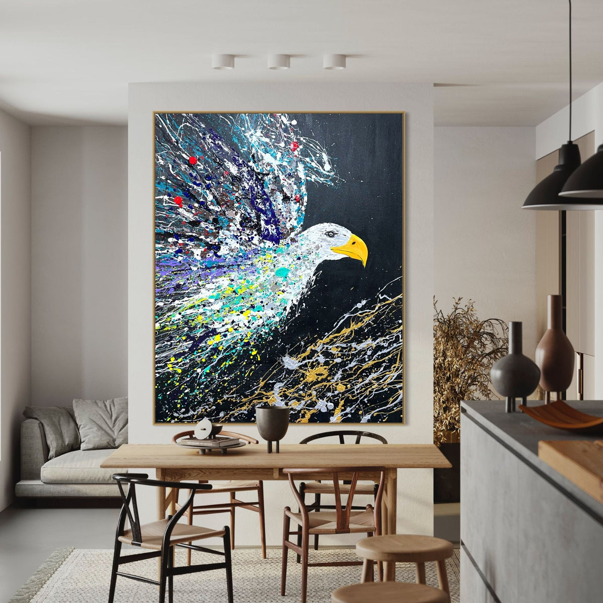 ORIGINAL ARTWORK - EAGLE'S FLIGHT - BY Albert Levi Art