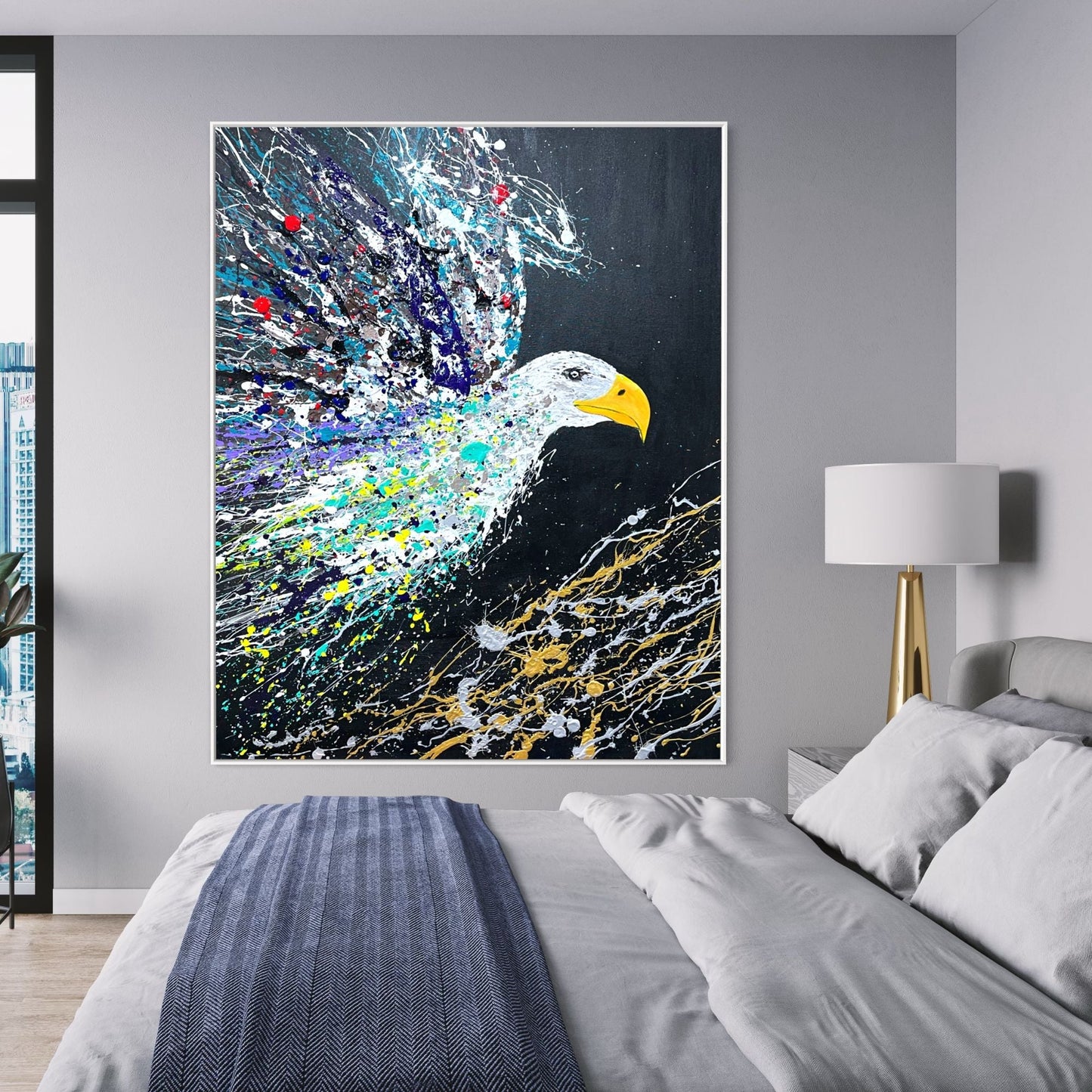 ORIGINAL ARTWORK - EAGLE'S FLIGHT - BY Albert Levi Art