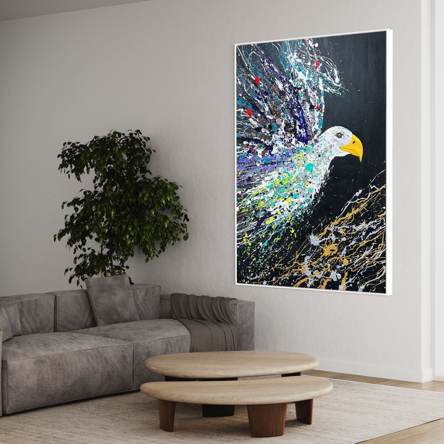 ORIGINAL ARTWORK - EAGLE'S FLIGHT - BY Albert Levi Art