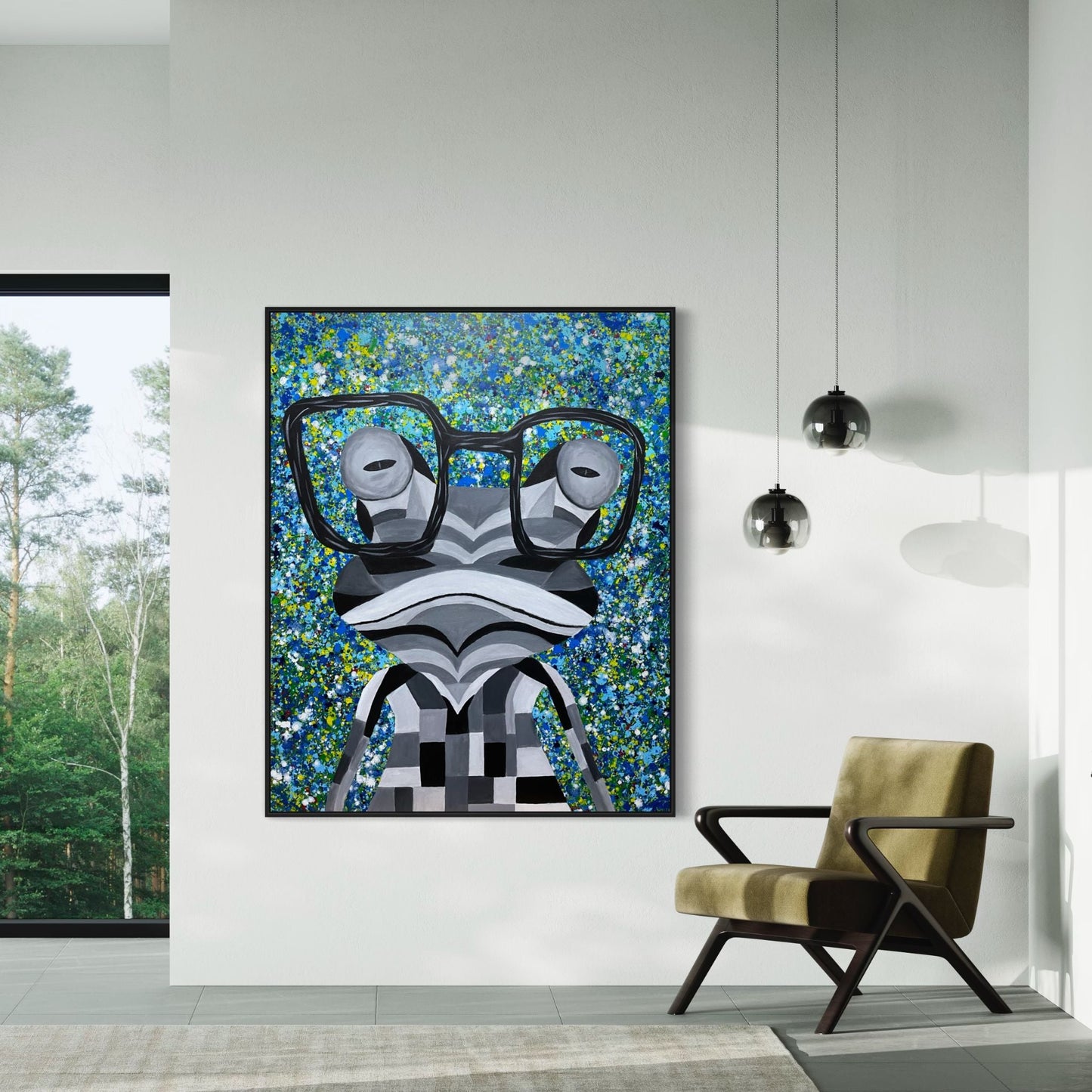 ORIGINAL ARTWORK - FUNKY FROG - BY Albert Levi Art