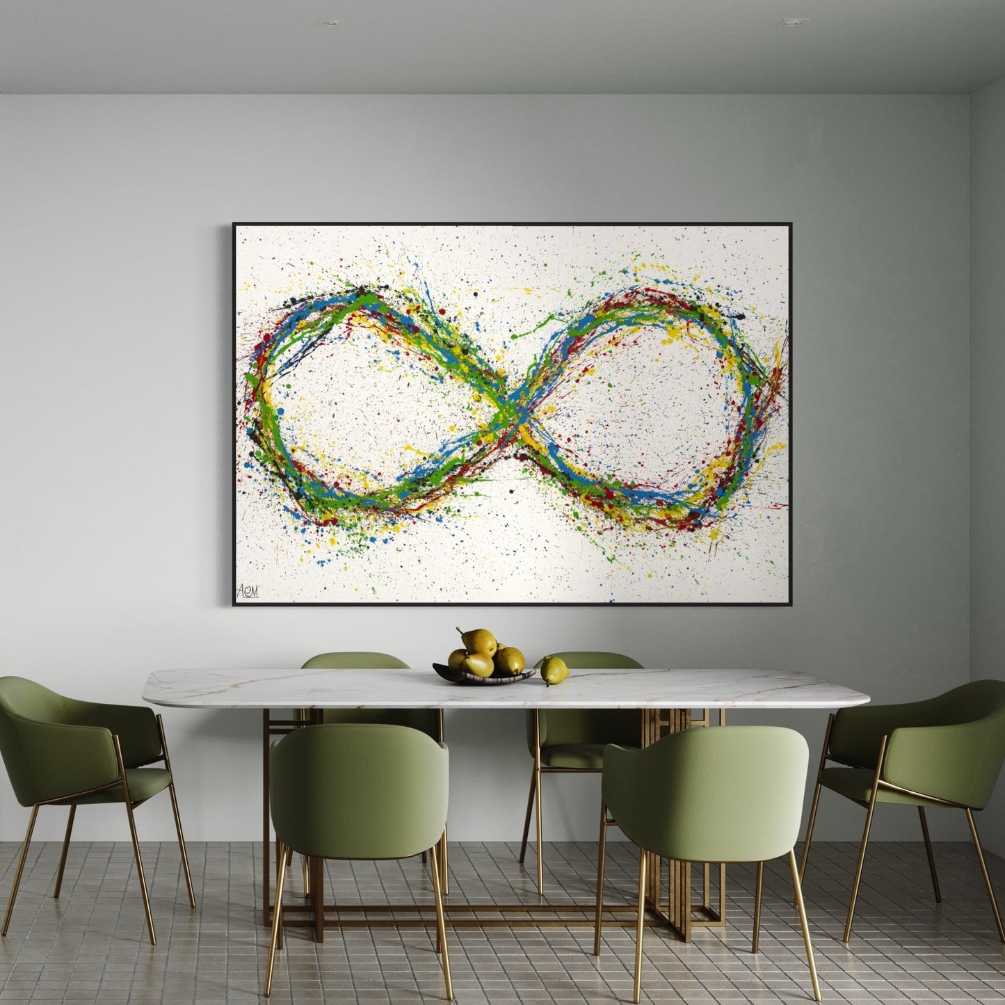 ORIGINAL ARTWORK - Infinity - BY Albert Levi Art