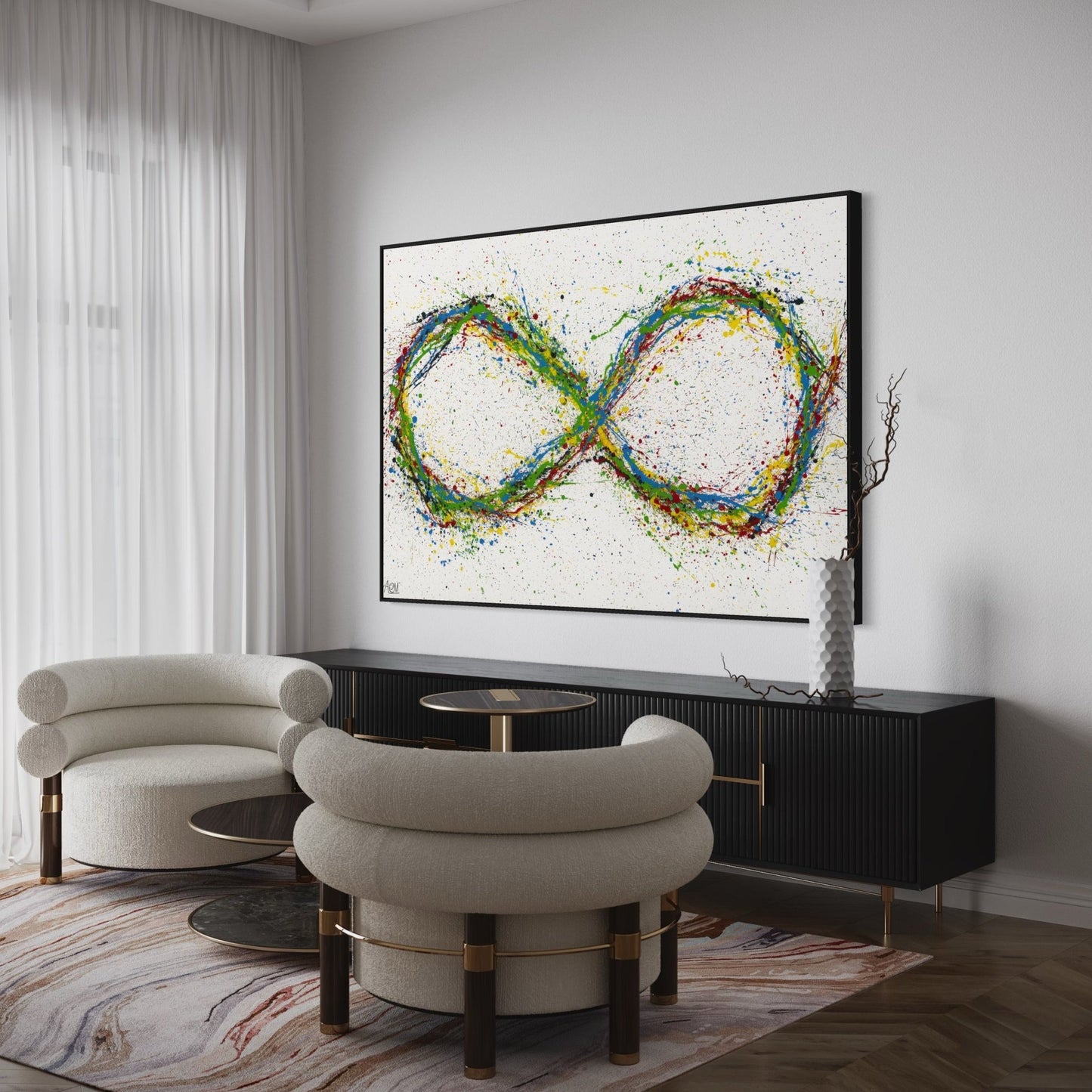 ORIGINAL ARTWORK - Infinity - BY Albert Levi Art