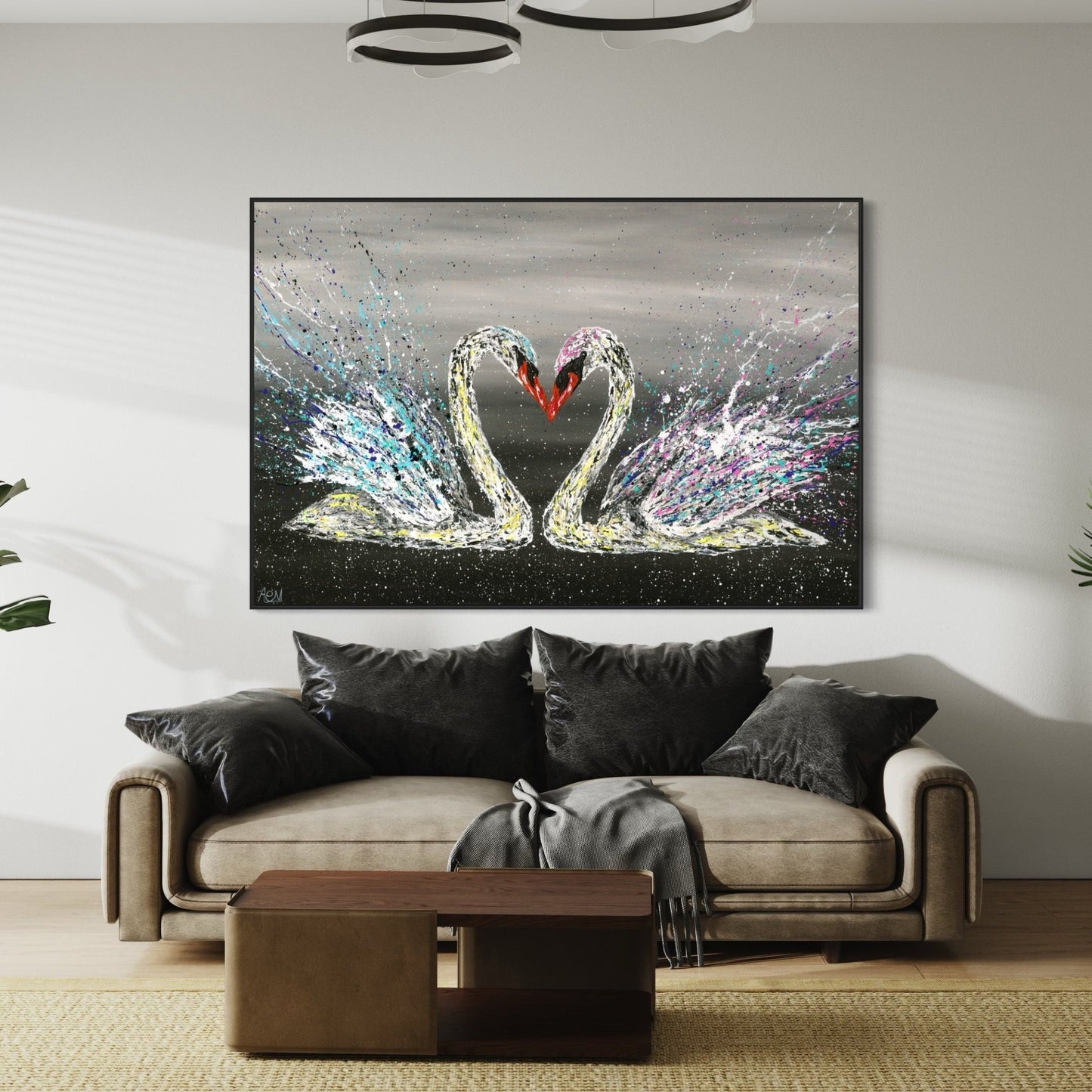 ORIGINAL ARTWORK - LOVE - Canvas BY Albert Levi Art