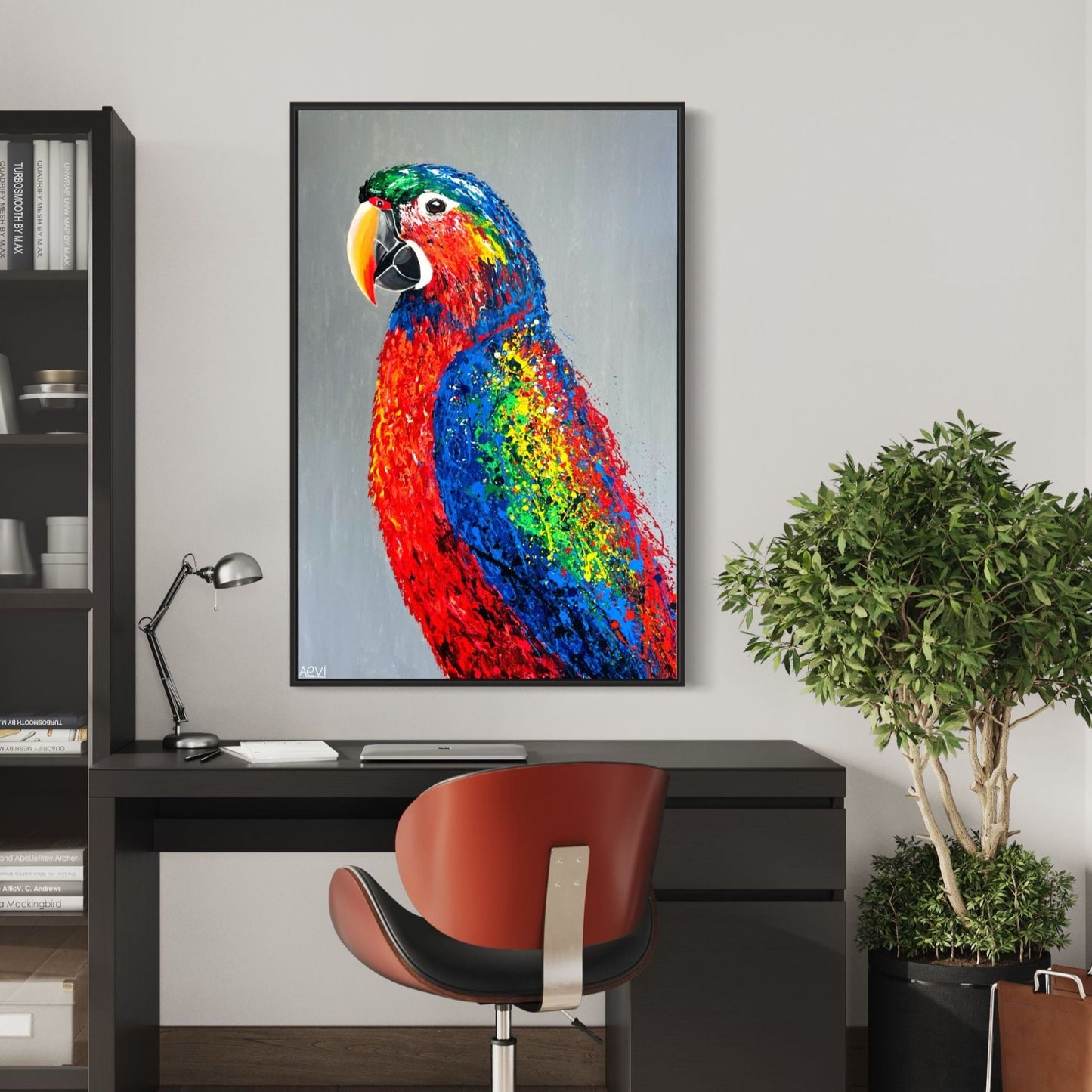ORIGINAL ARTWORK - Tropical Color - BY Albert Levi Art