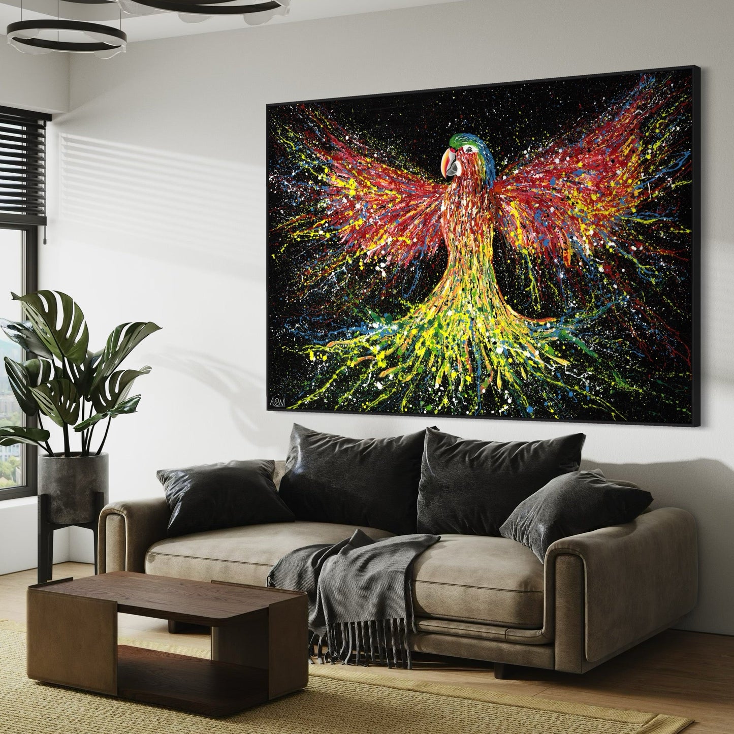 ORIGINAL ARTWORK - Wild Color - BY Albert Levi Art
