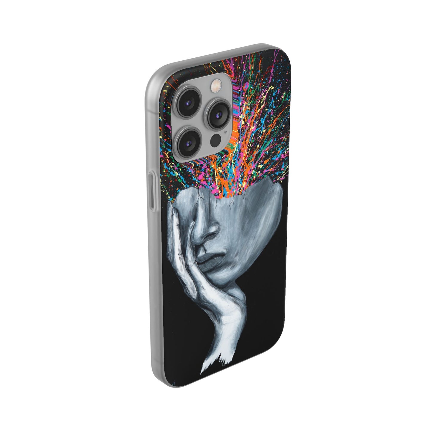 Phone Case - Exploded Head - Phone Case BY Albert Levi Art