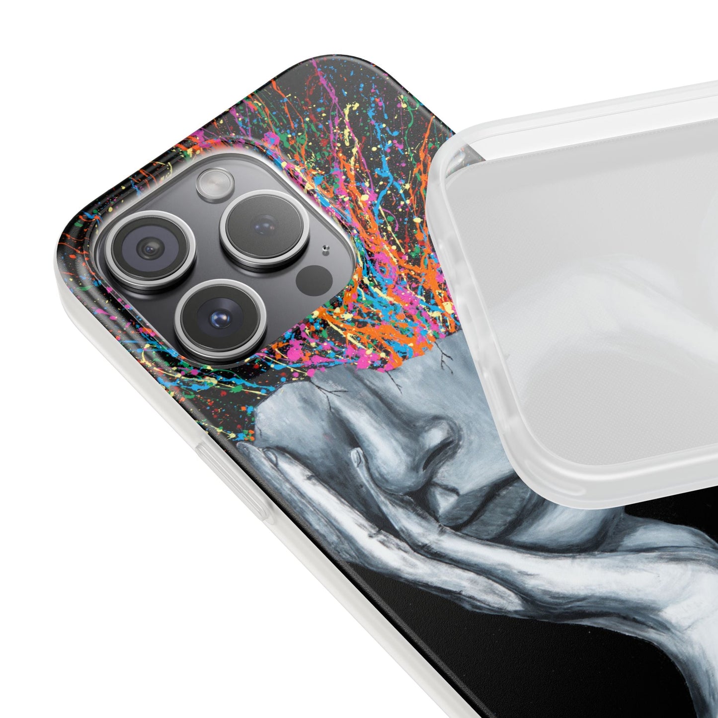 Phone Case - Exploded Head - Phone Case BY Albert Levi Art