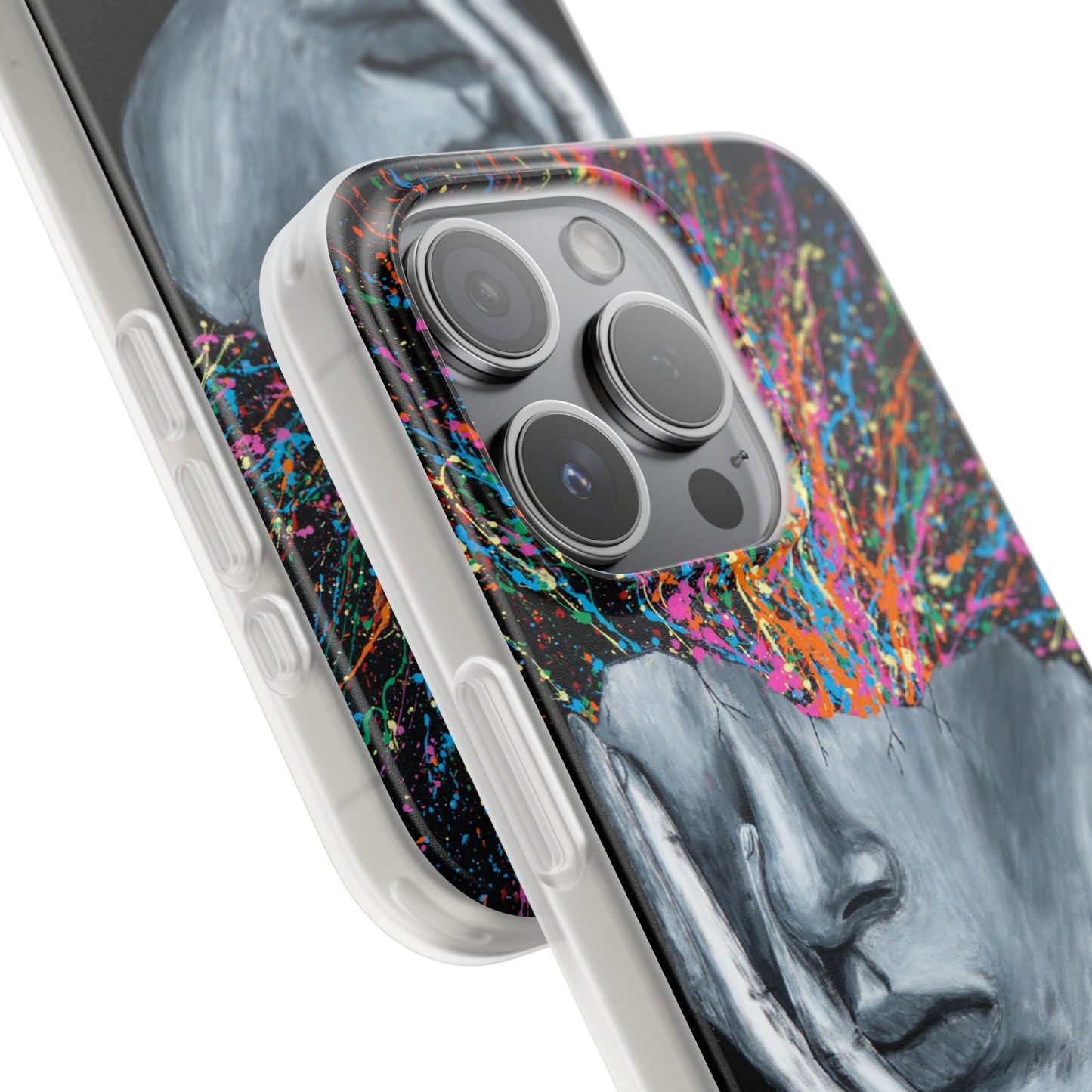 Phone Case - Exploded Head - Phone Case BY Albert Levi Art
