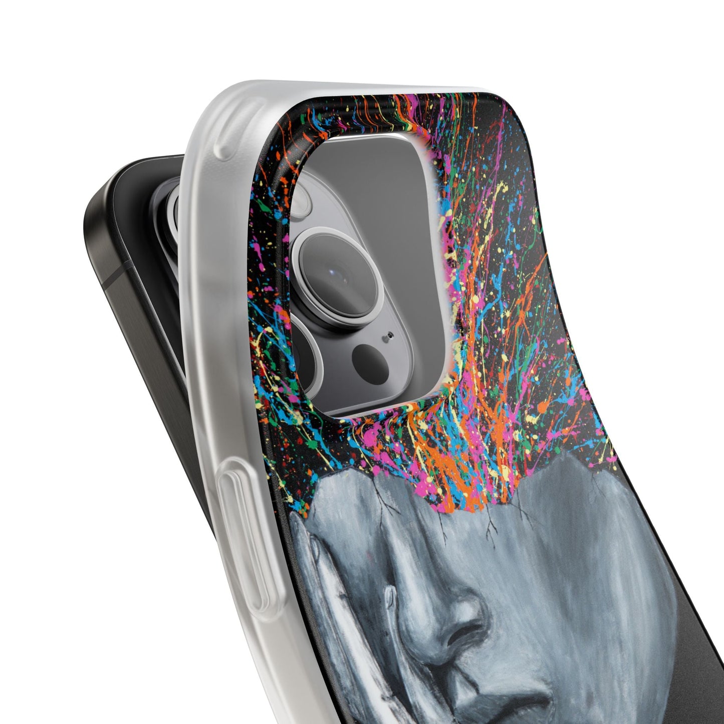Phone Case - Exploded Head - Phone Case BY Albert Levi Art