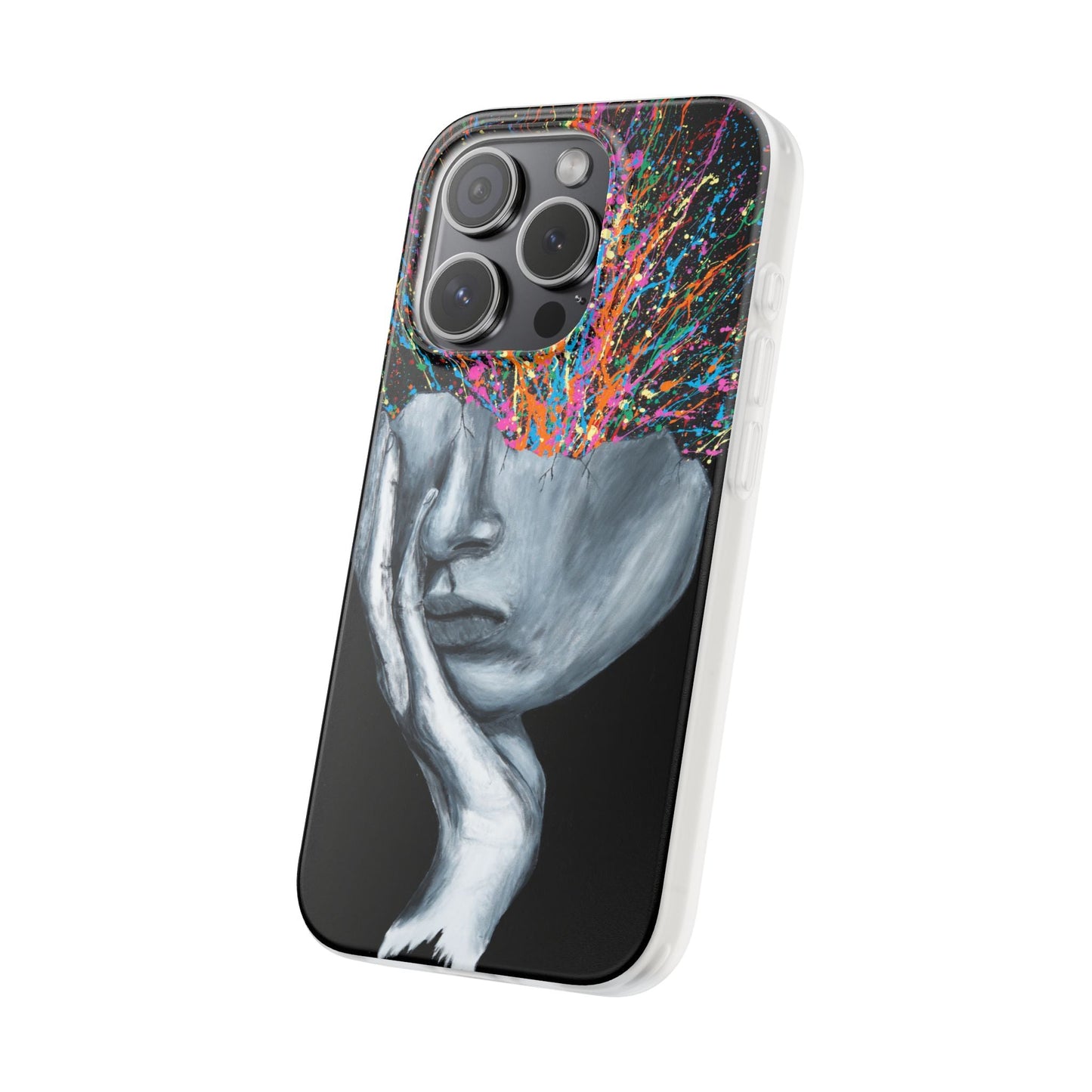 Phone Case - Exploded Head - Phone Case BY Albert Levi Art