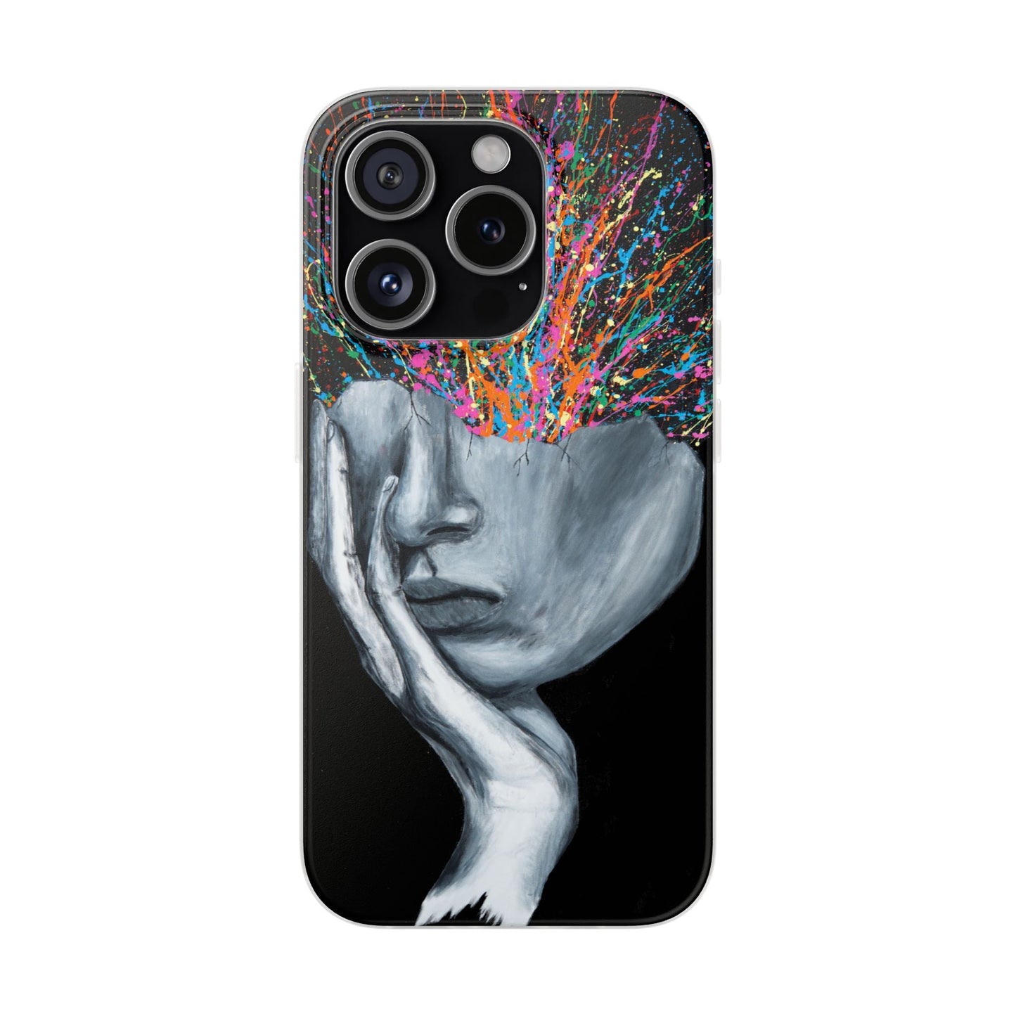 Phone Case - Exploded Head - Phone Case BY Albert Levi Art