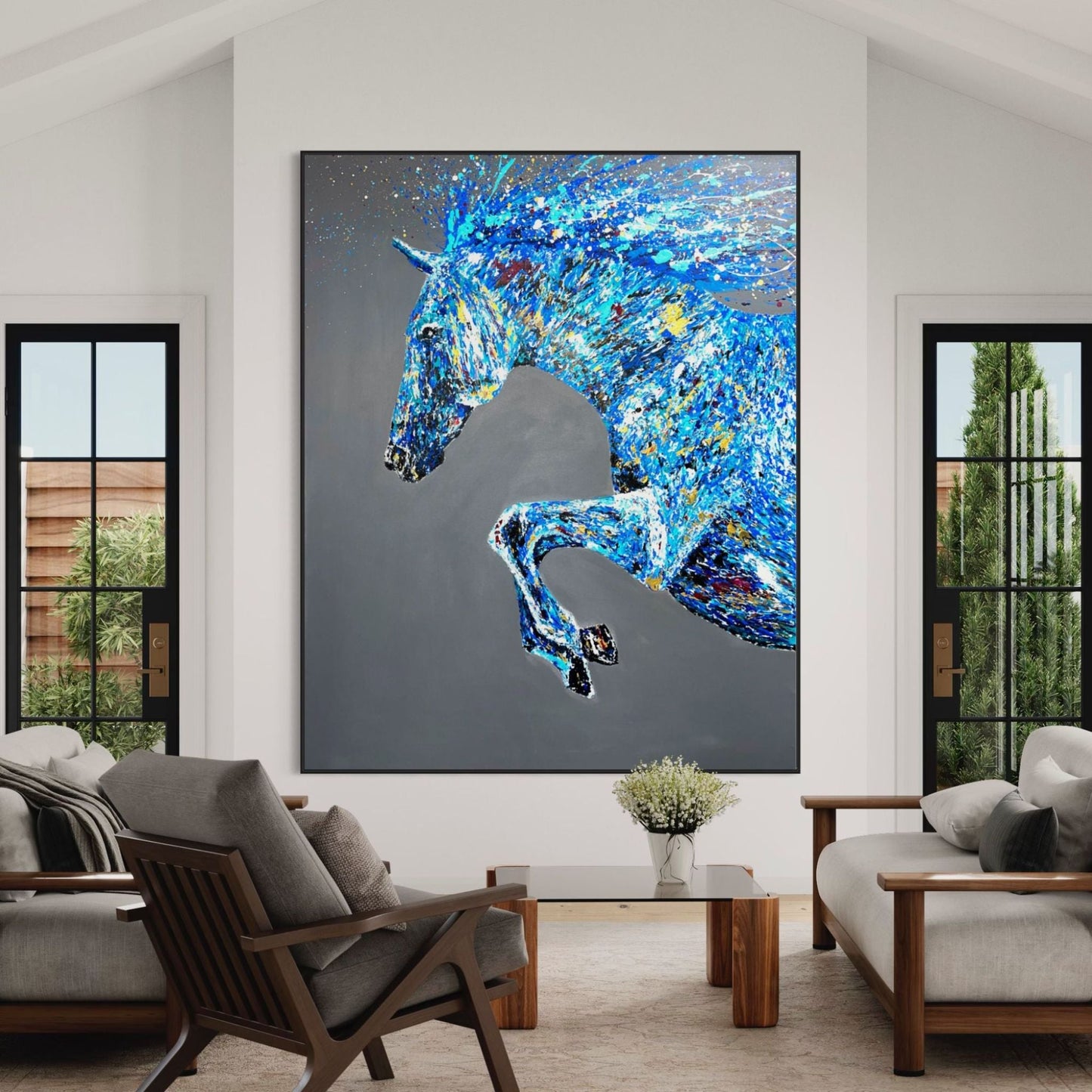 Powerfull Stride - Canvas BY Albert Levi Art