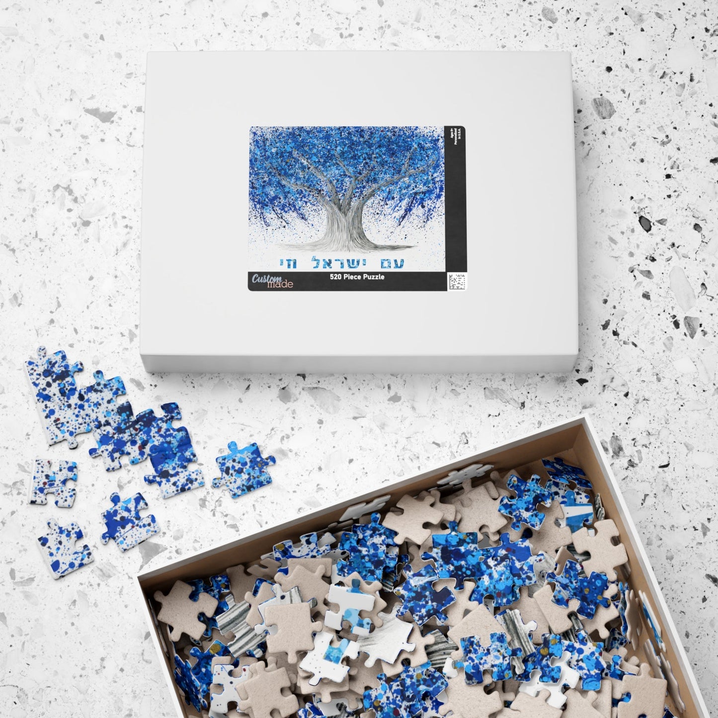 Colorful Puzzle: "Puzzle - Am Yisrael Chai" by Albert Levi Art