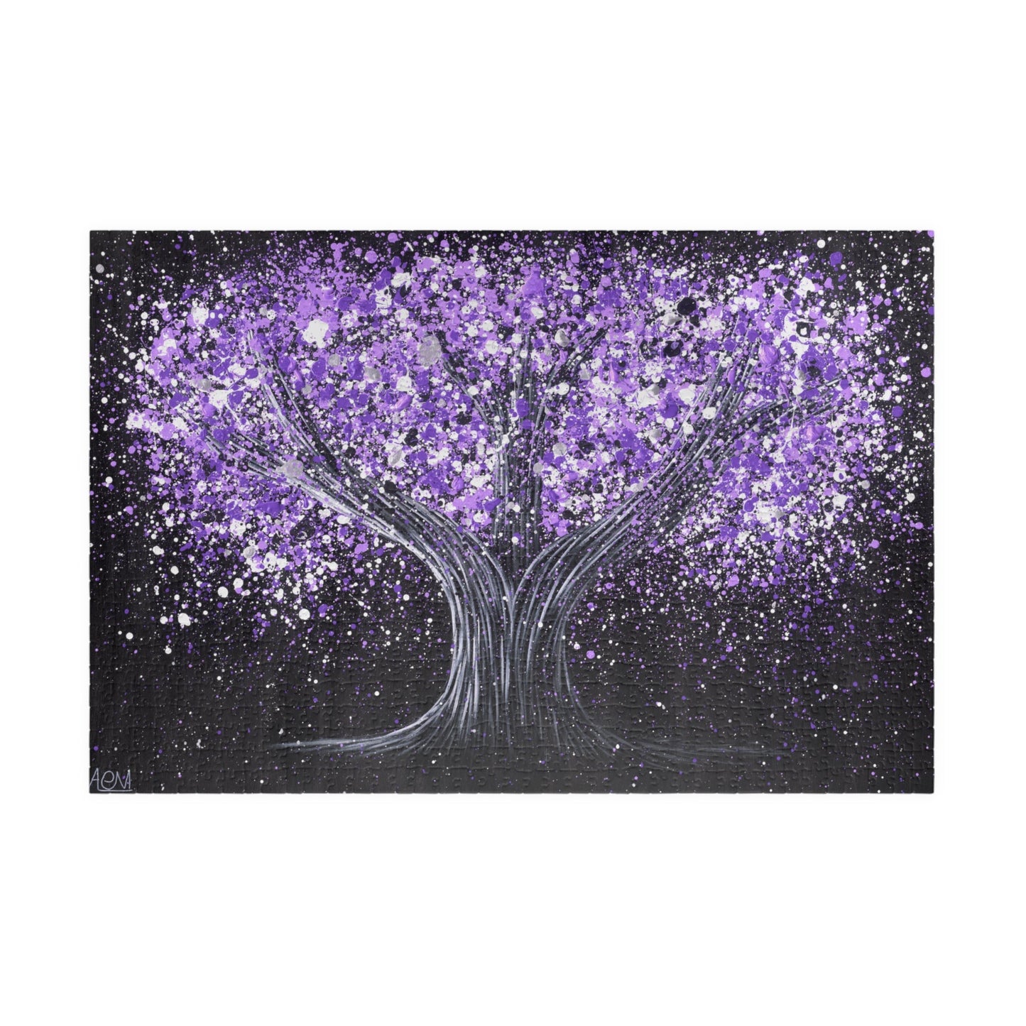 Puzzle - Calm Purple - Puzzle BY Albert Levi Art