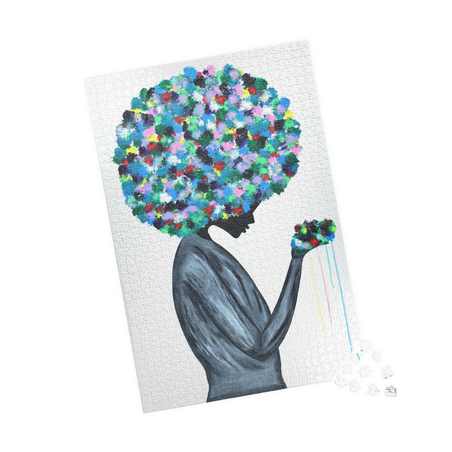 Puzzle Flowers in the hair - Puzzle BY Albert Levi Art