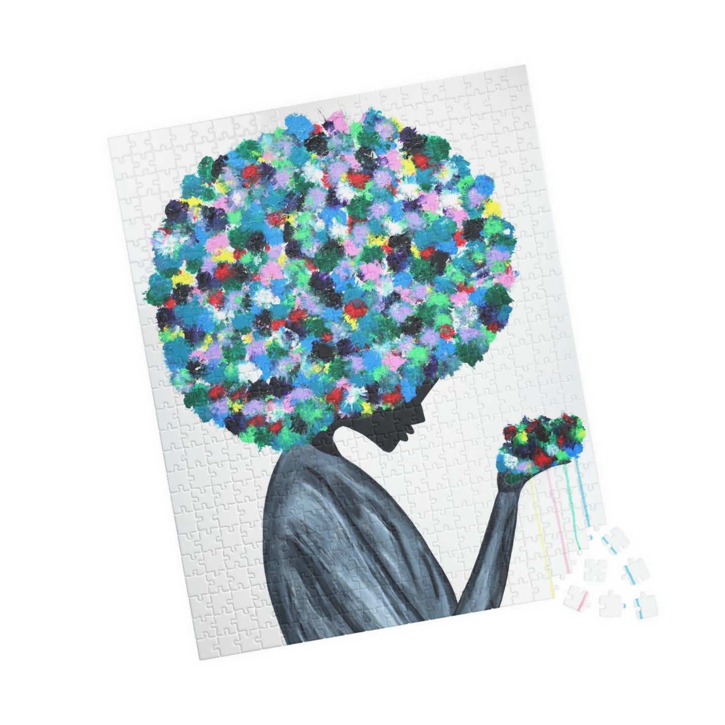 Puzzle Flowers in the hair - Puzzle BY Albert Levi Art