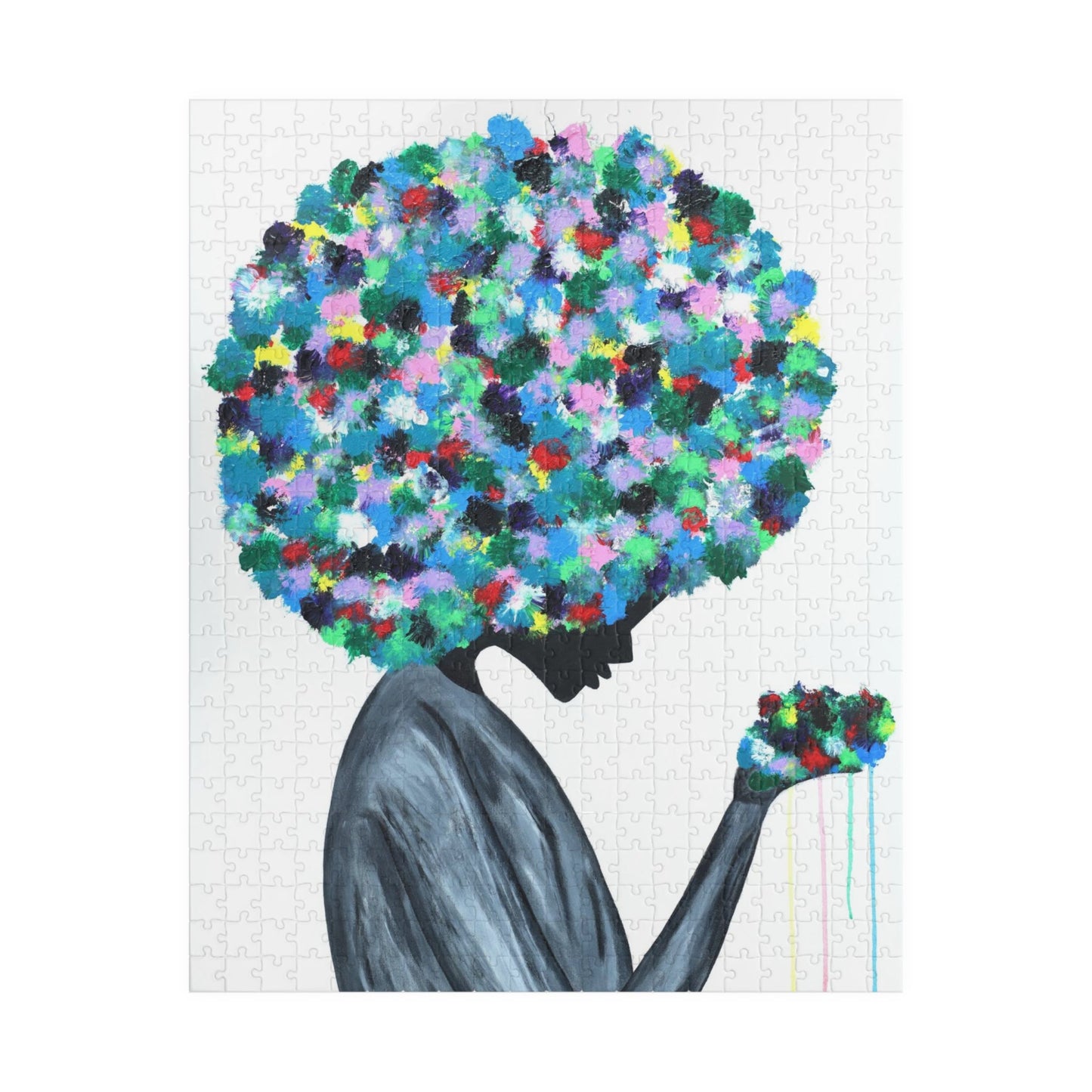 Puzzle Flowers in the hair - Puzzle BY Albert Levi Art