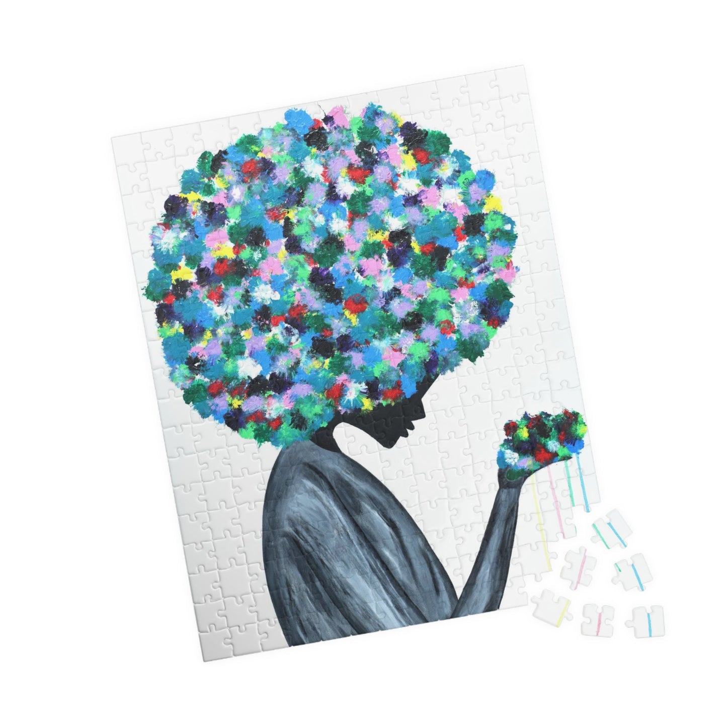 Puzzle Flowers in the hair - Puzzle BY Albert Levi Art