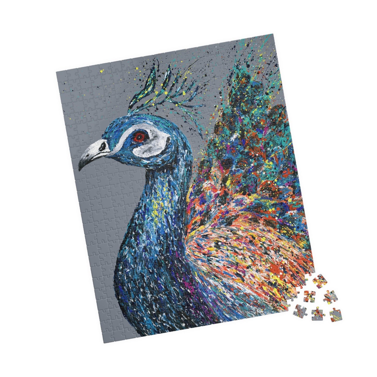 PUZZLE - NOBLE PEACOCK - Puzzle BY Albert Levi Art