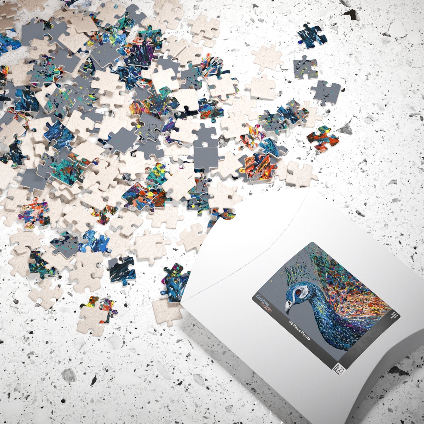 PUZZLE - NOBLE PEACOCK - Puzzle BY Albert Levi Art