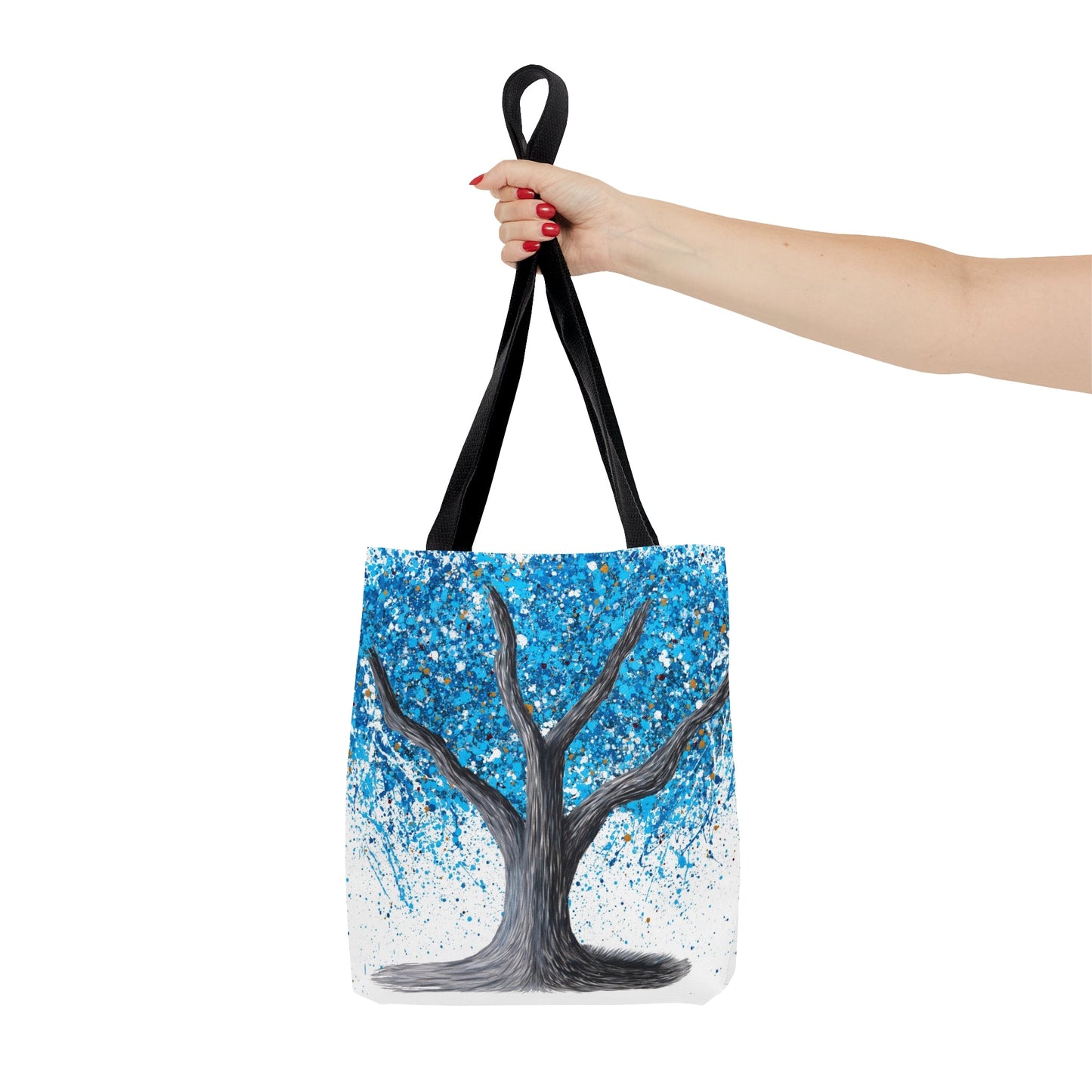 Tote Bag Blue Bliss Tree of Happiness - Bags BY Albert Levi Art