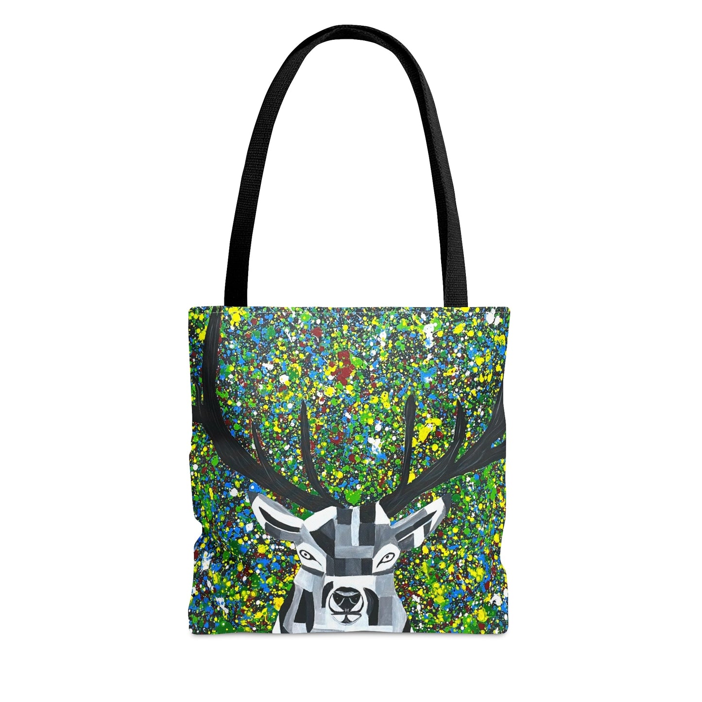 Tote Bag - Colorful Deer - Bags BY Albert Levi Art