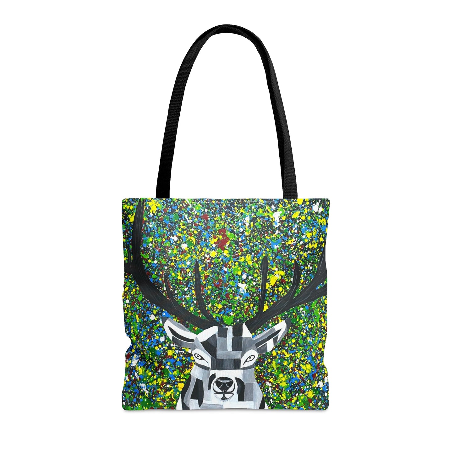 Tote Bag - Colorful Deer - Bags BY Albert Levi Art