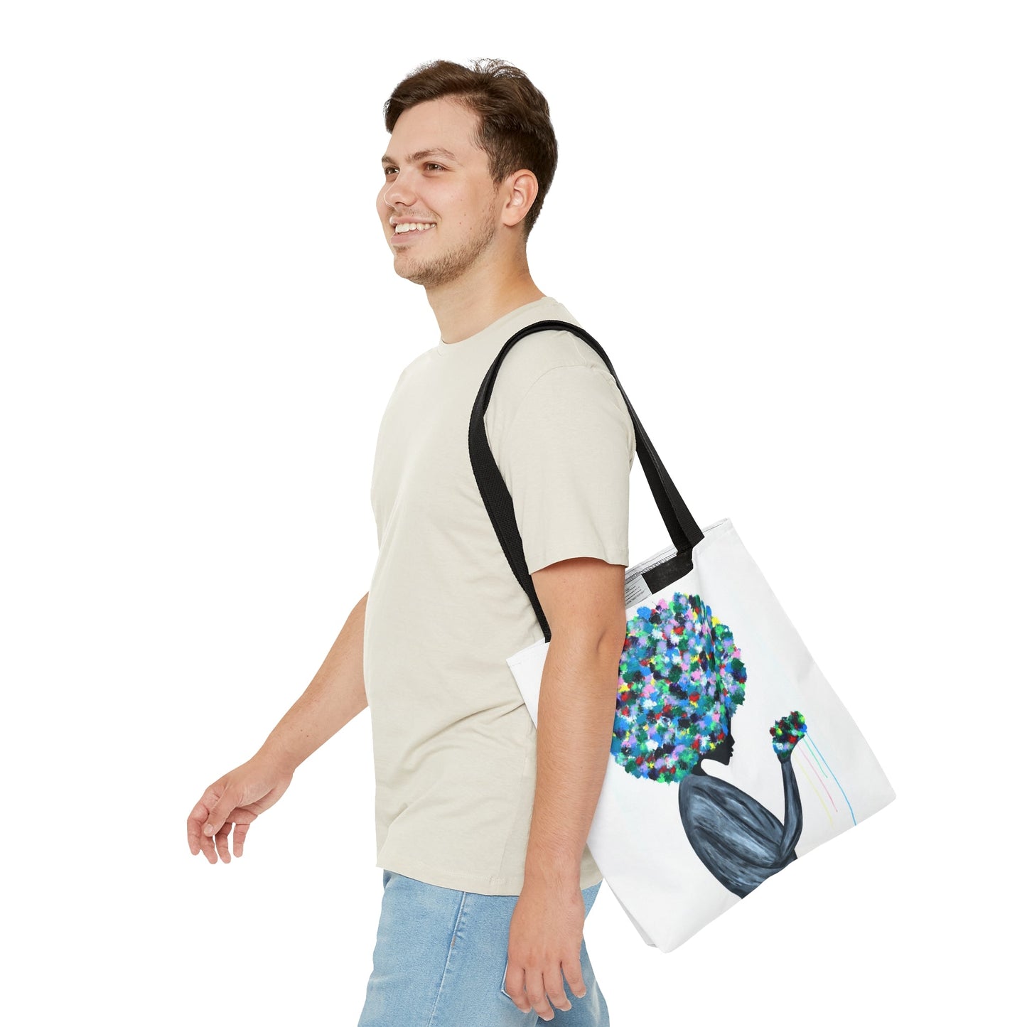 Tote Bag - Flowers In The Hair - Bags BY Albert Levi Art
