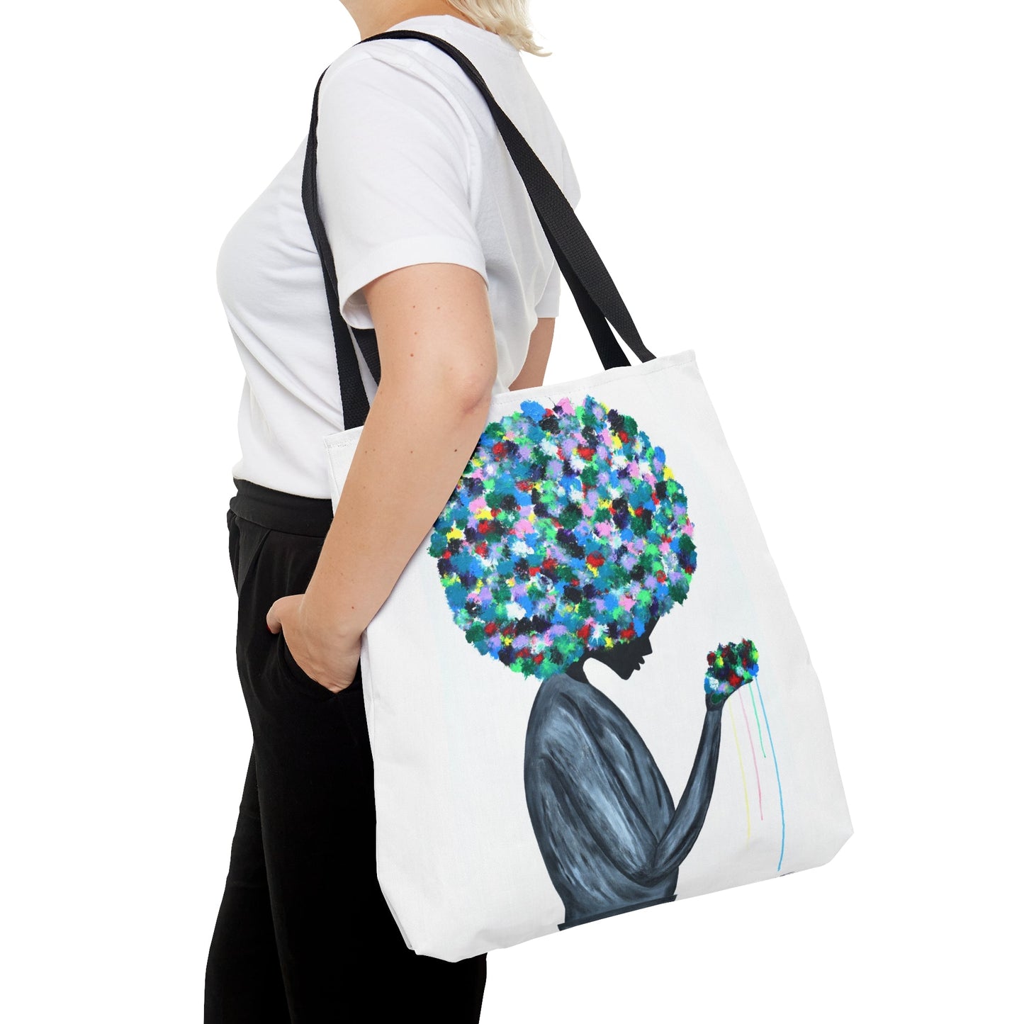 Tote Bag - Flowers In The Hair - Bags BY Albert Levi Art