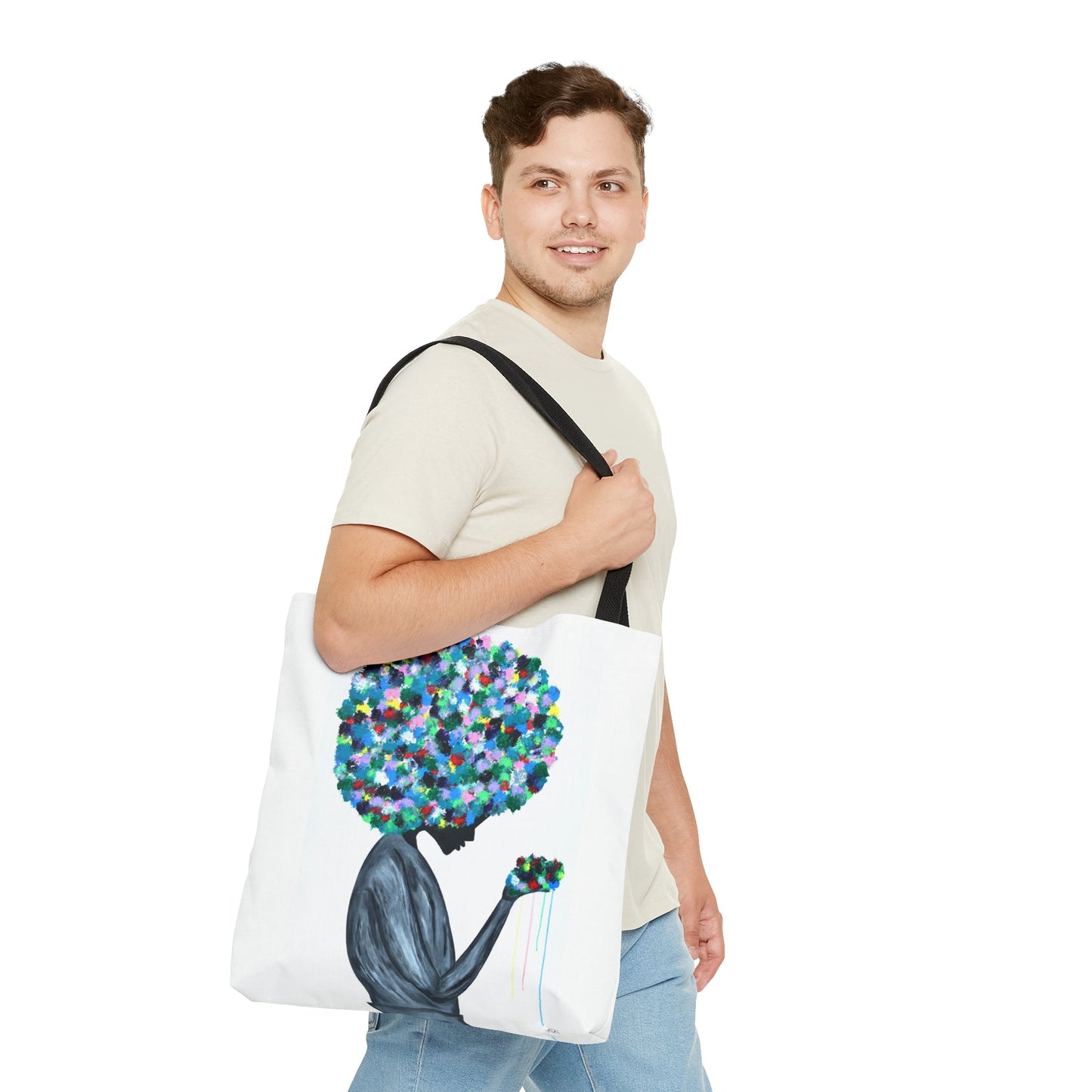 Tote Bag - Flowers In The Hair - Bags BY Albert Levi Art