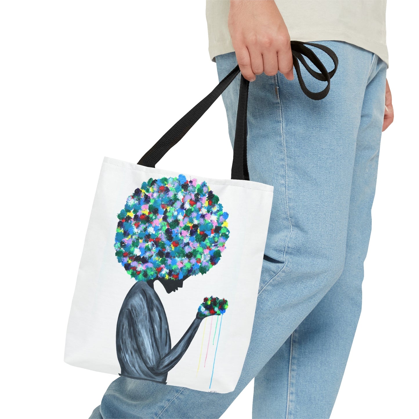 Tote Bag - Flowers In The Hair - Bags BY Albert Levi Art