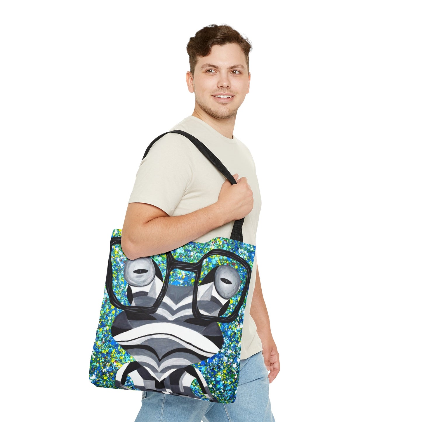 Tote Bag - FUNKY FROG - Bags BY Albert Levi Art