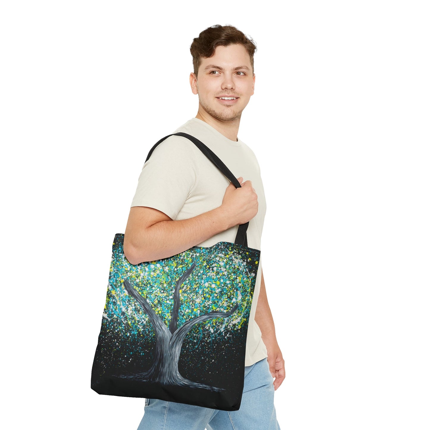 Tote Bag - GLOW IN THE DARK - Bags BY Albert Levi Art