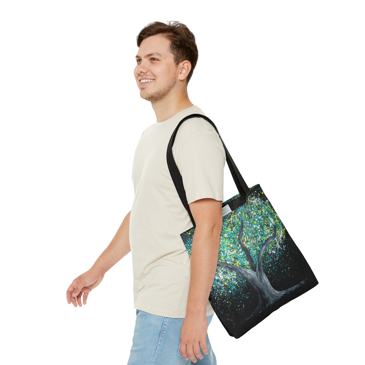Tote Bag - GLOW IN THE DARK - Bags BY Albert Levi Art