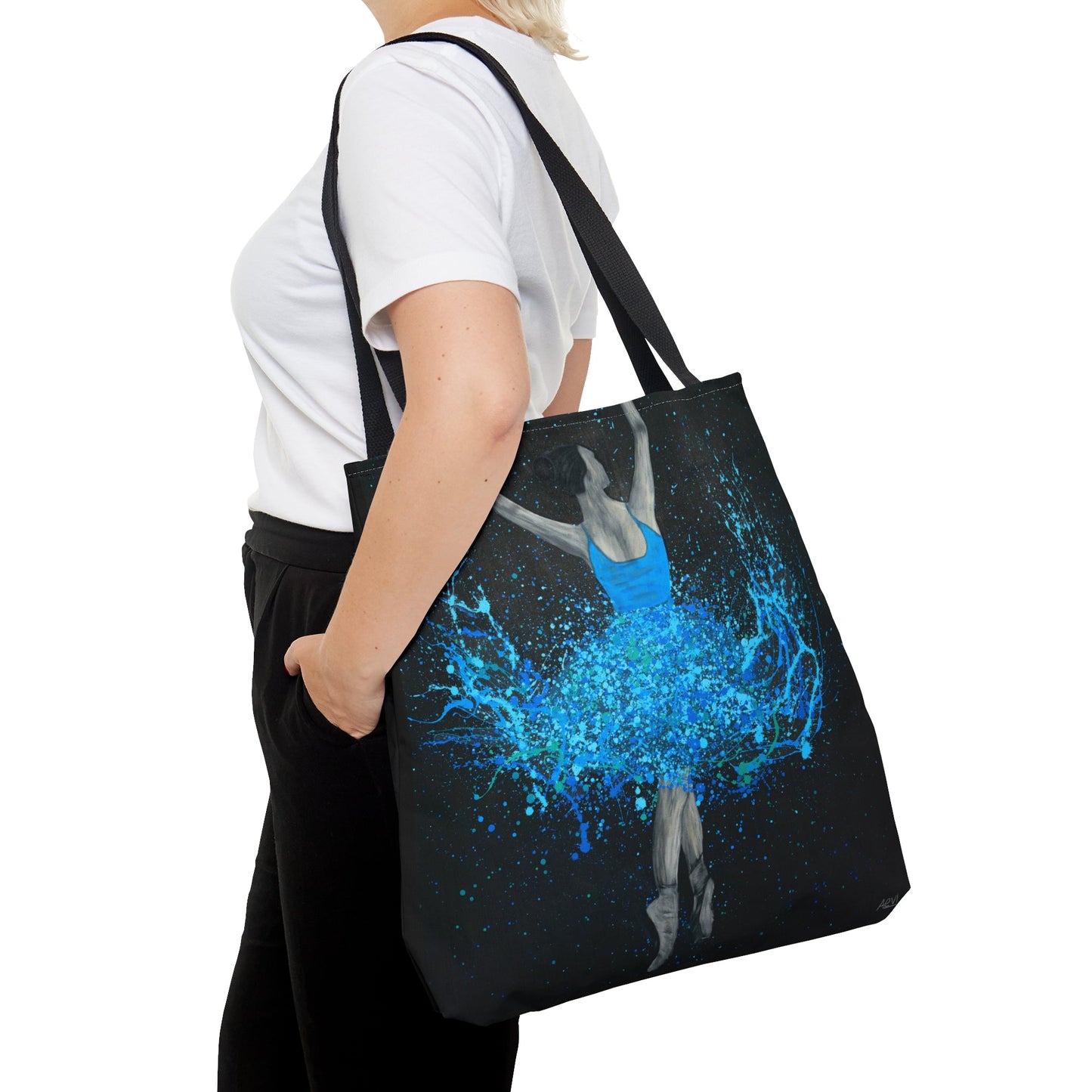 Tote Bag - GLOW IN THE DARK DANCE - Bags BY Albert Levi Art